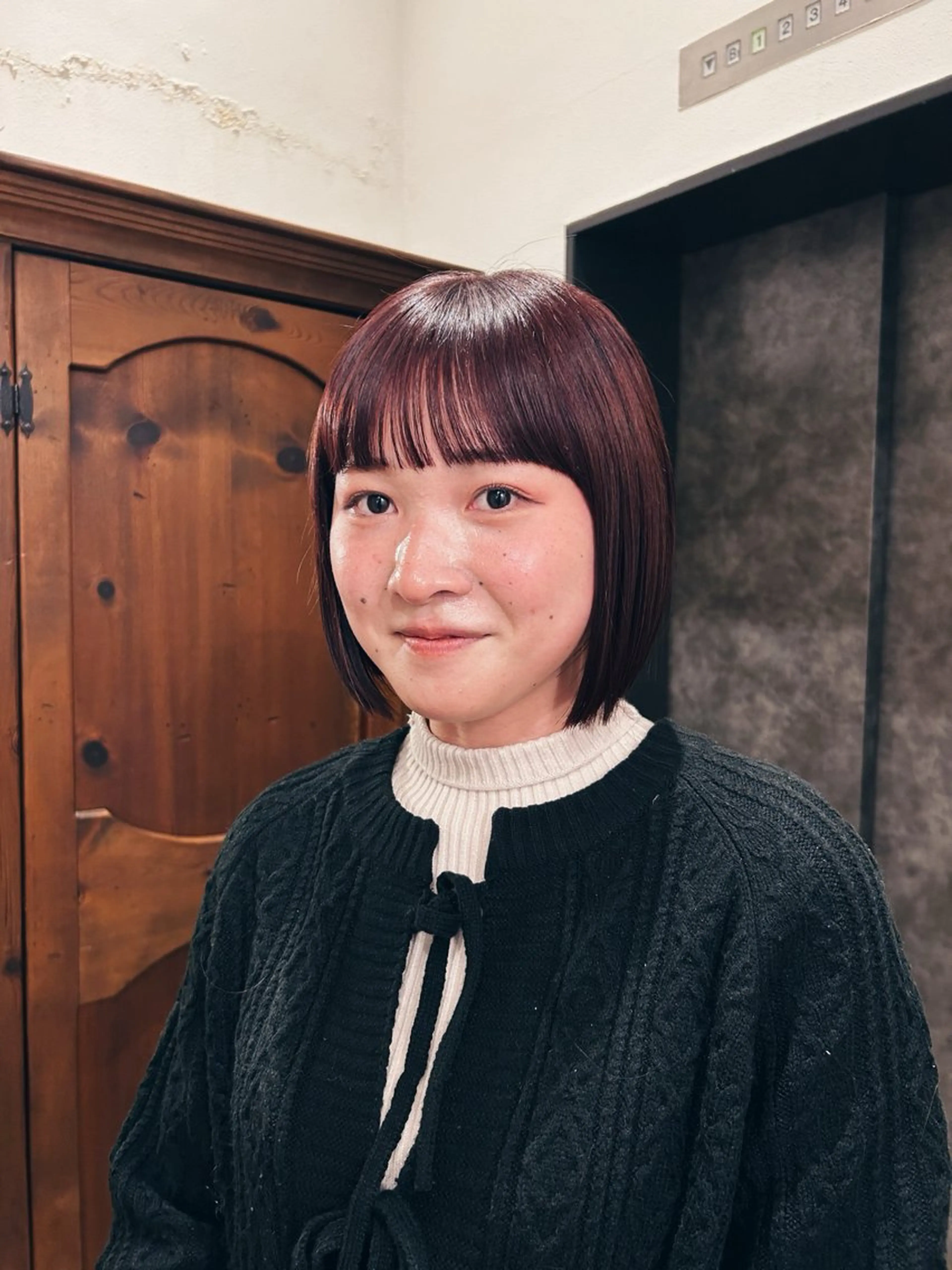 ミディアム カット ヘアカラー トリートメント 似合わせパーマ 🌼カンナのヘアスタイル