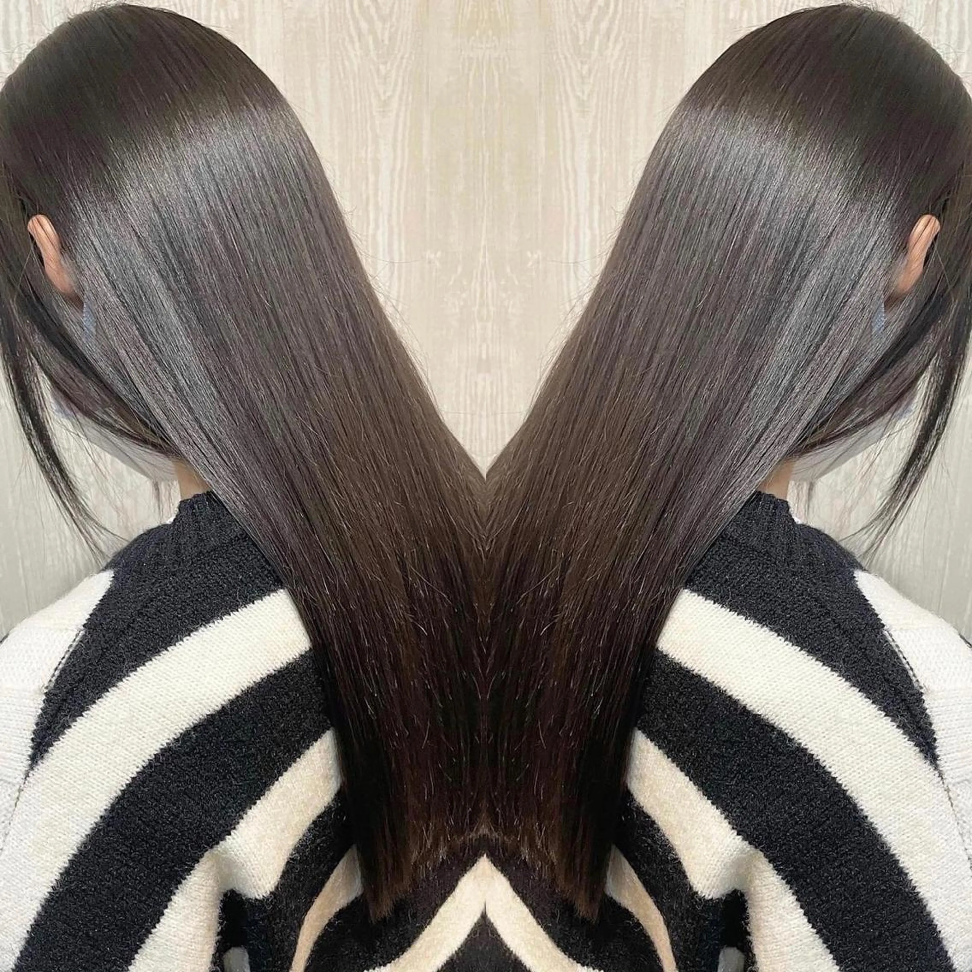 ロング カラー アッシュ ベージュカラー 黒髪 ブリーチ ケアブリーチ ヘアカラー トリートメント 河合秀明/ショート /ボブ/レイヤーのヘアスタイル