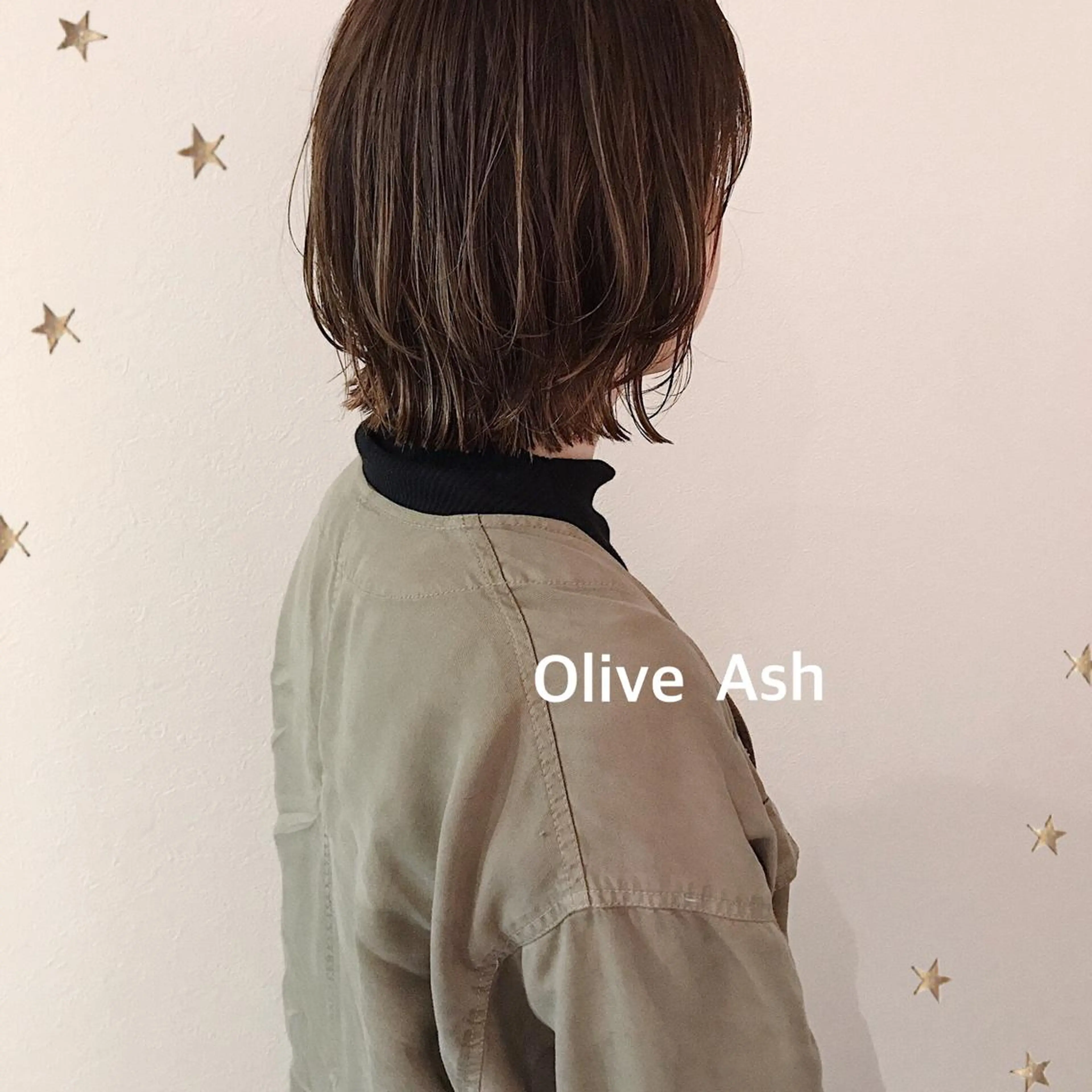 ミディアム カラー カット ヘアカラー 市川 千夏のヘアスタイル