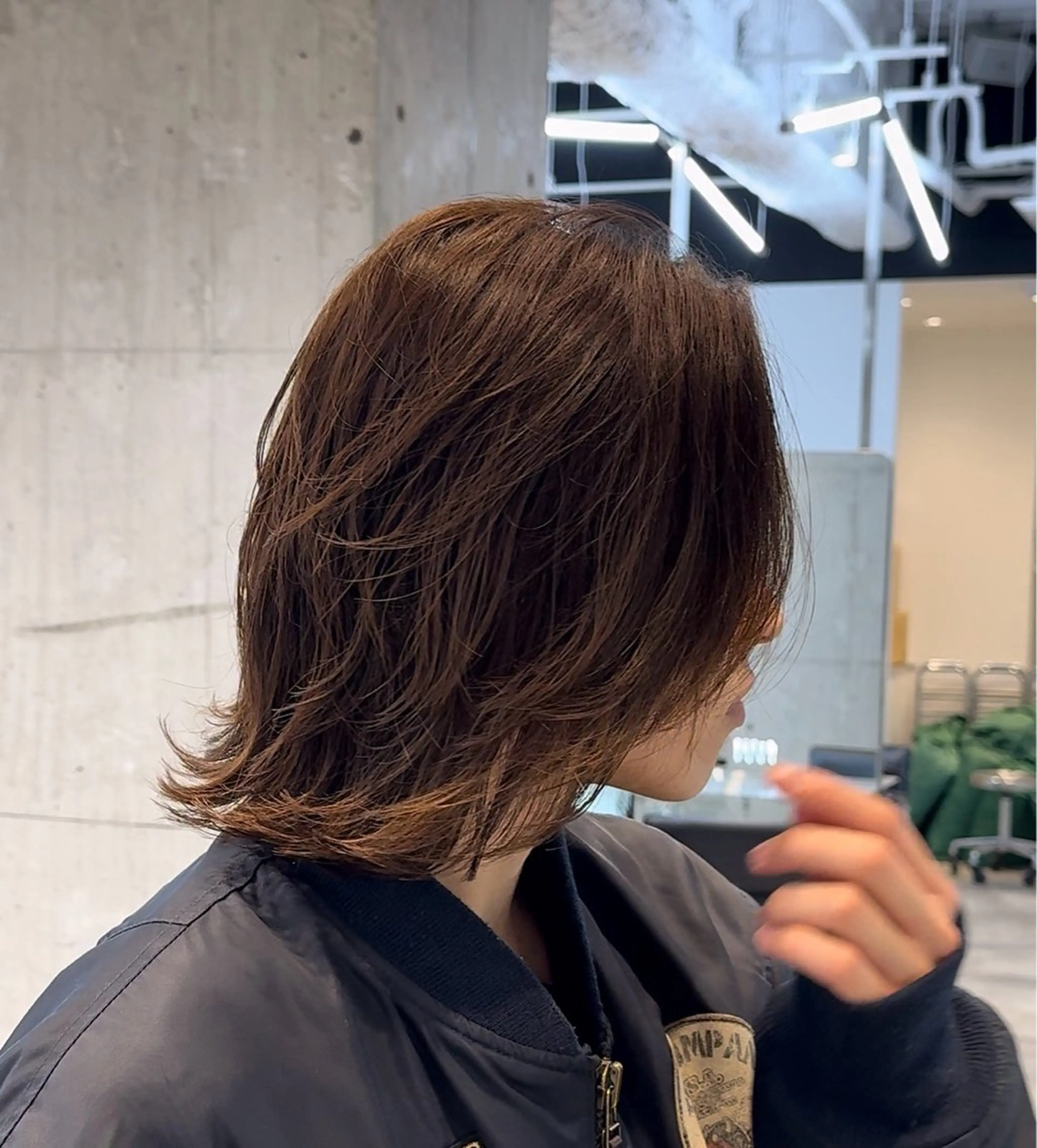 ミディアム カラー パーマ メンズ fifth 菅崎愛斗のヘアスタイル