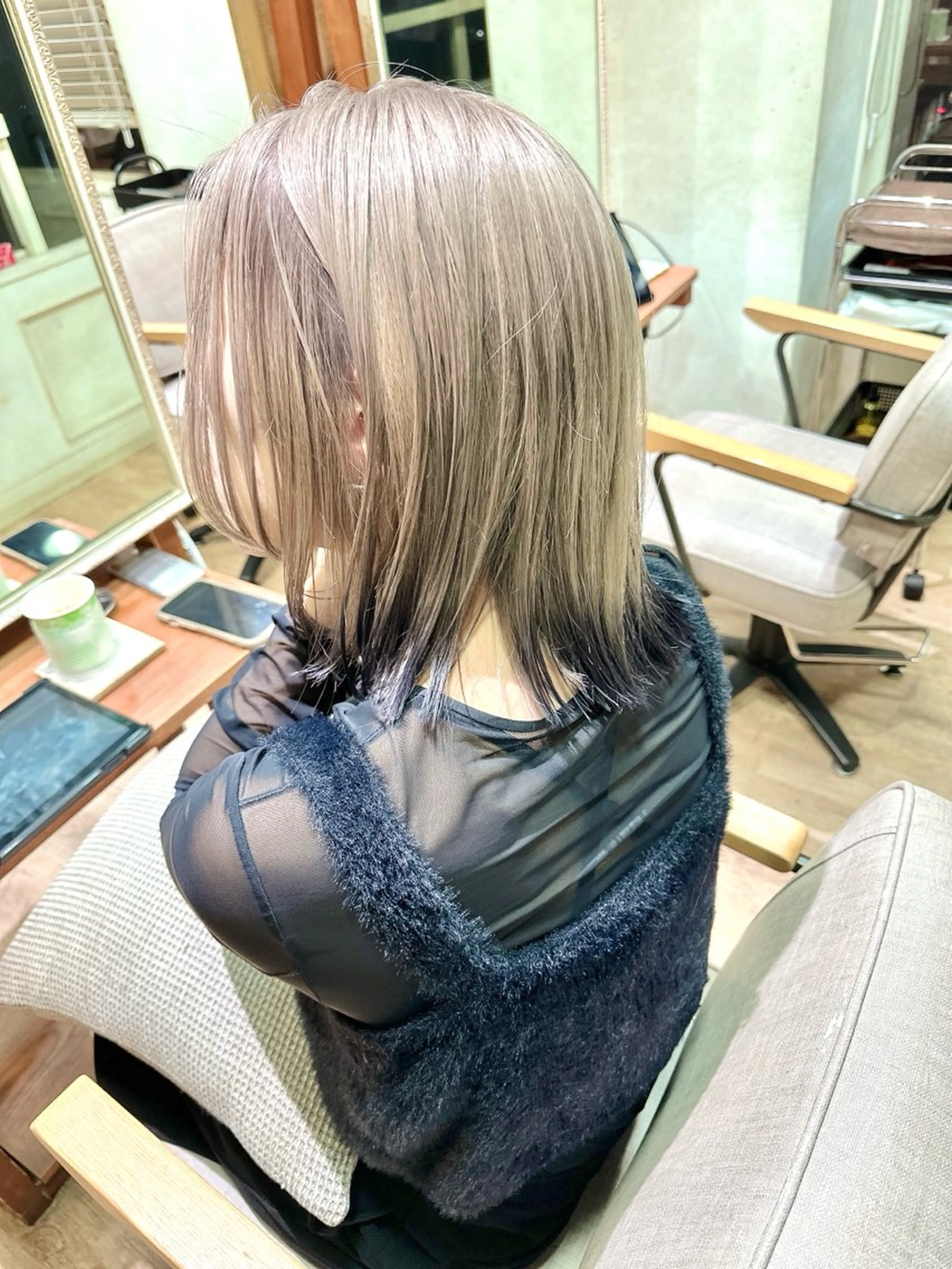 ミディアム ケアブリーチ 髪質改善/池袋のヘアスタイル