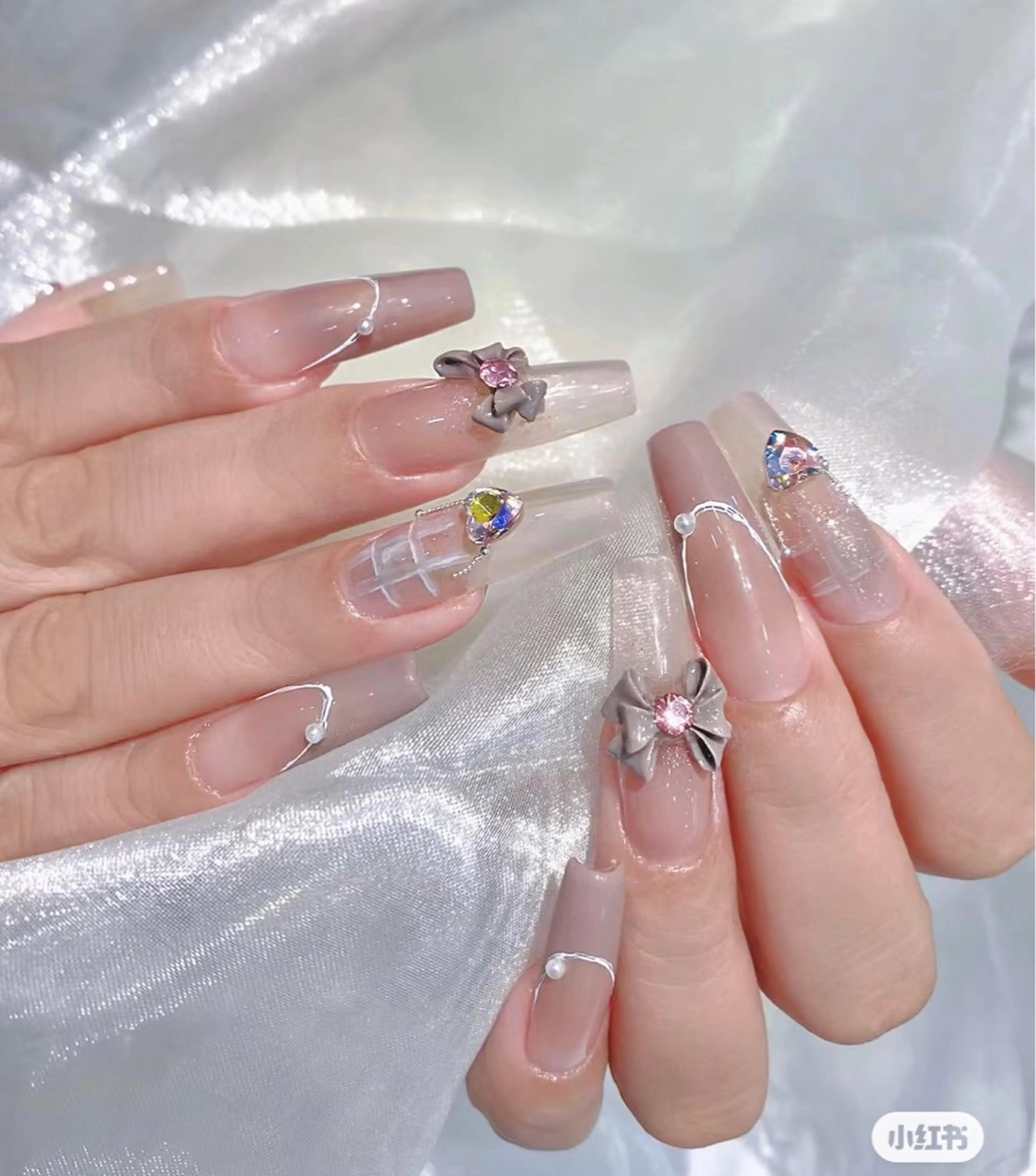 ネイル アートネイル チークネイル 長さ出し フレンチネイル ジェルネイル YK Beauty Salonのマツエク・マツパデザイン