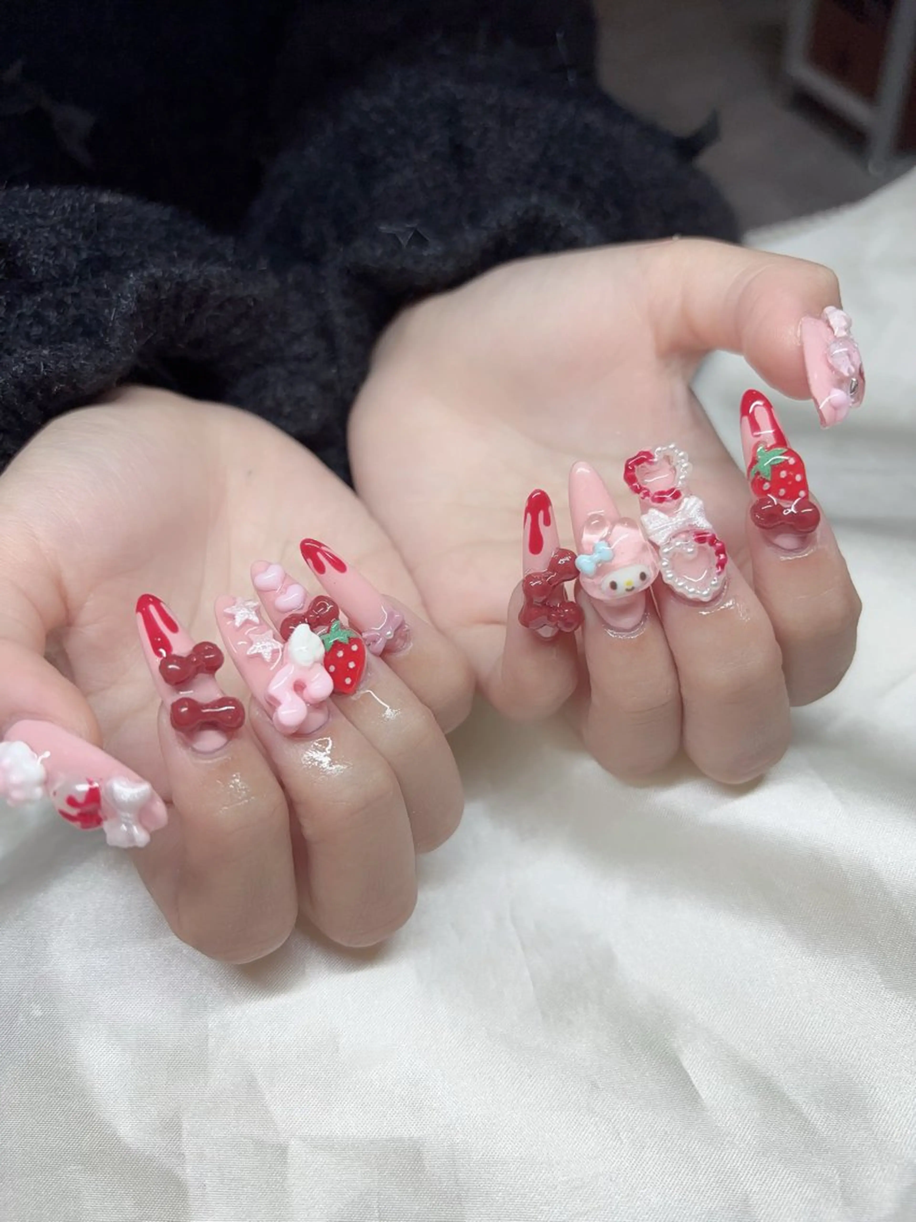 ネイル 韓国ネイル 持ち込み ニュアンスネイル ネイルチップ ハンドネイル TABI ANA.CHUOのネイルデザイン