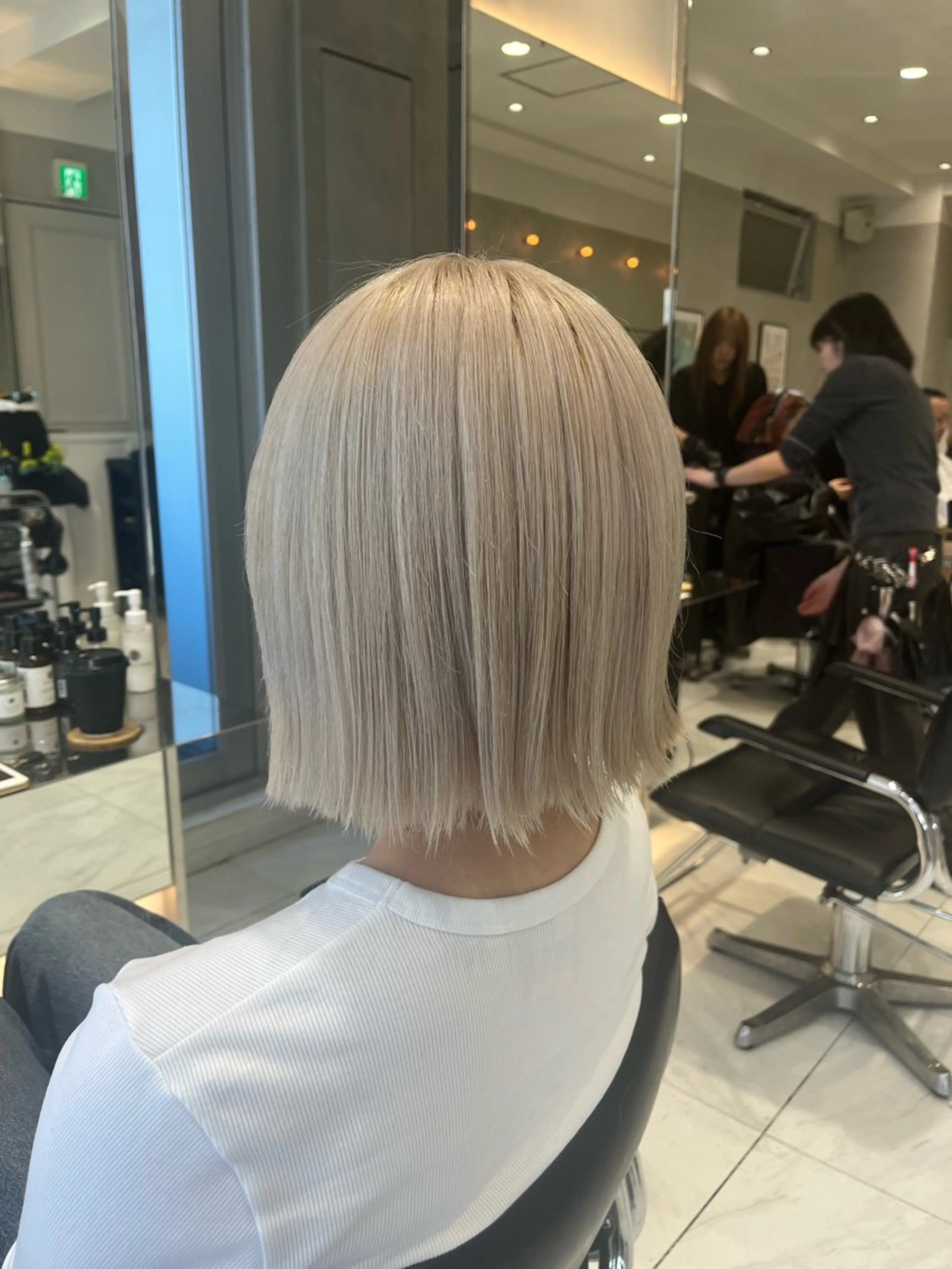 ショート カット ヘアカラー トリートメント ヘッドスパ ヘアセット オリーブ カラー✨有坂映哉のヘアスタイル