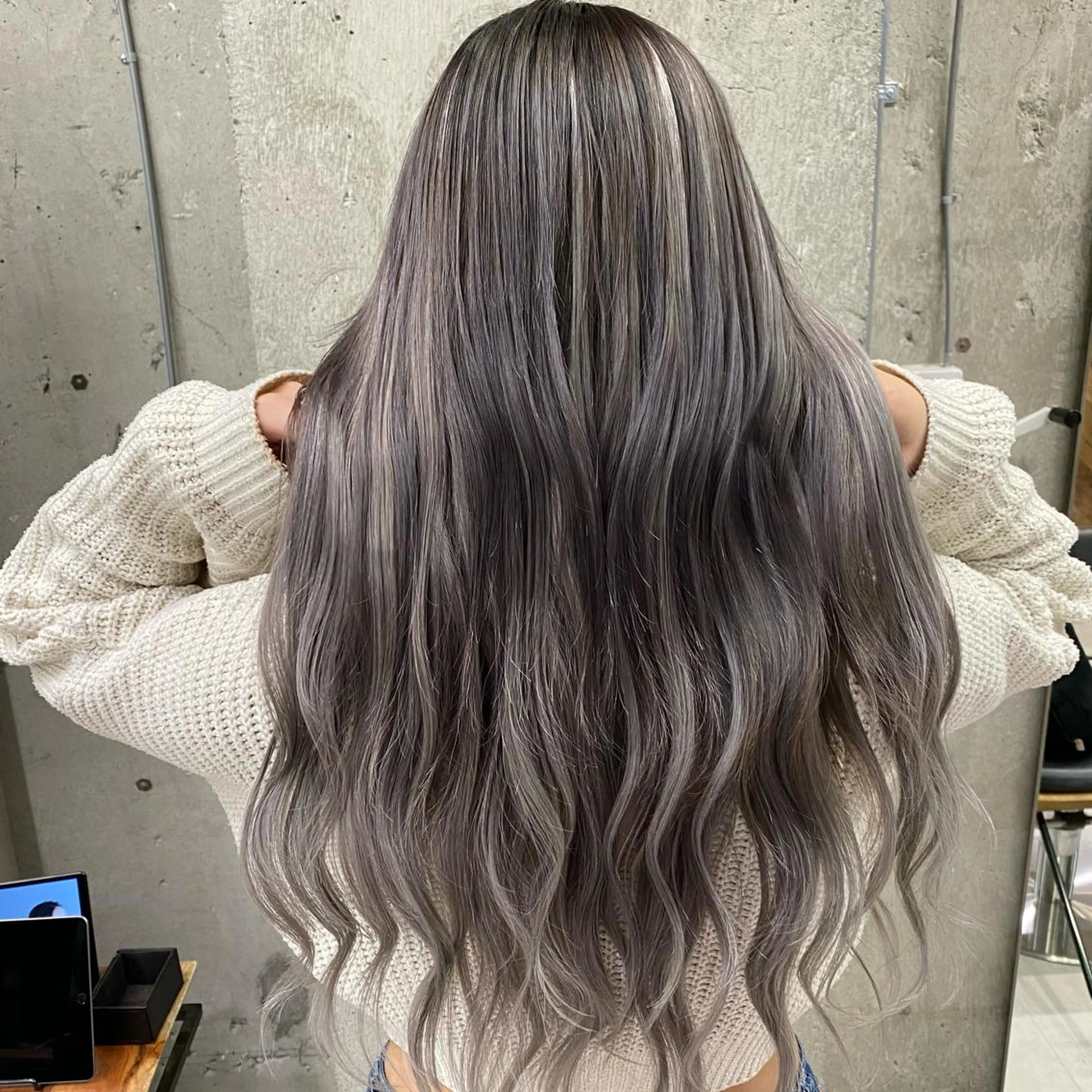 ロング カラー エクステ 🌈透明感カラー ✨松田龍也🌈のヘアスタイル