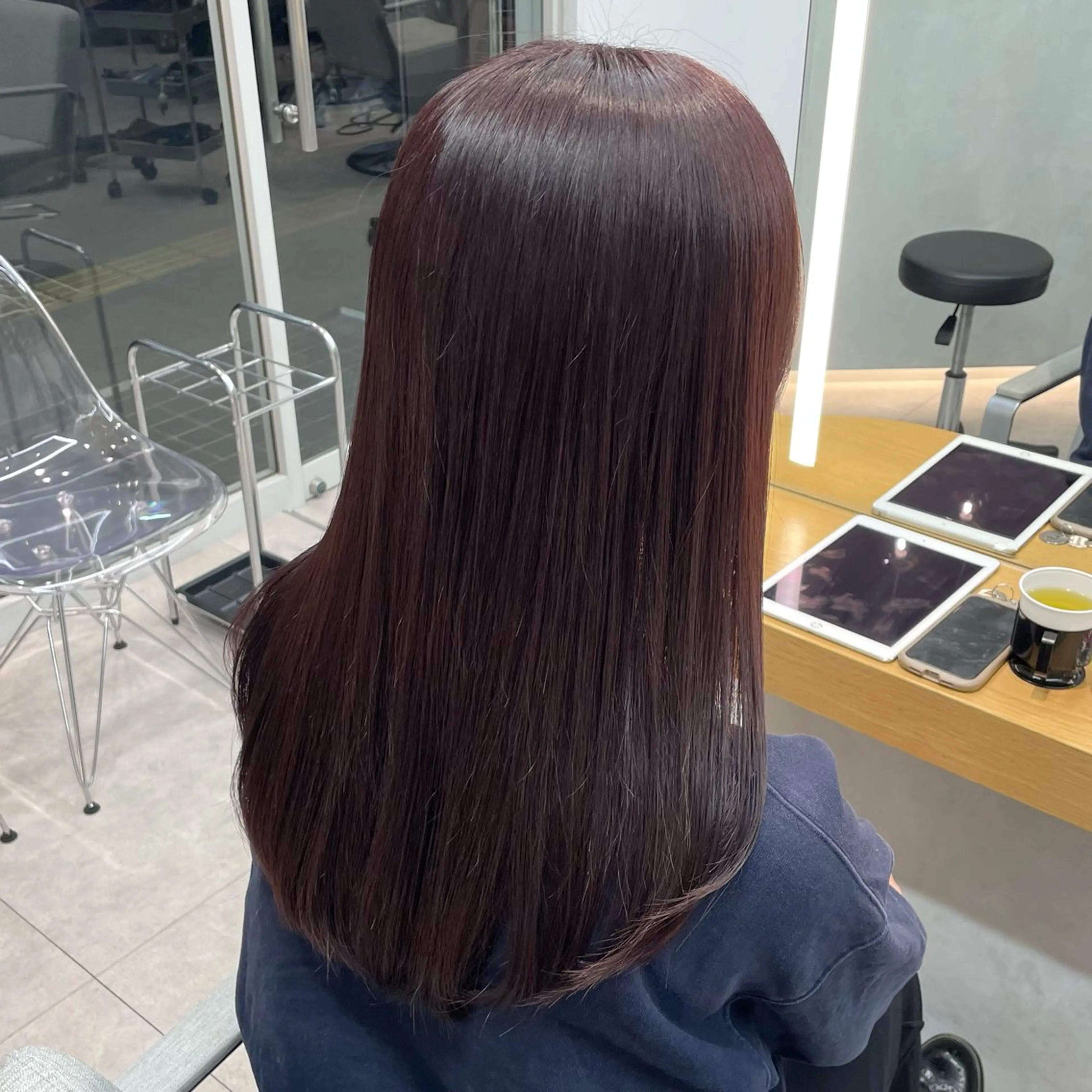 ロング カラー ブラウンカラー ピンクカラー ピンクブラウン 澤 佑華 🎀 透明感カラーのヘアスタイル