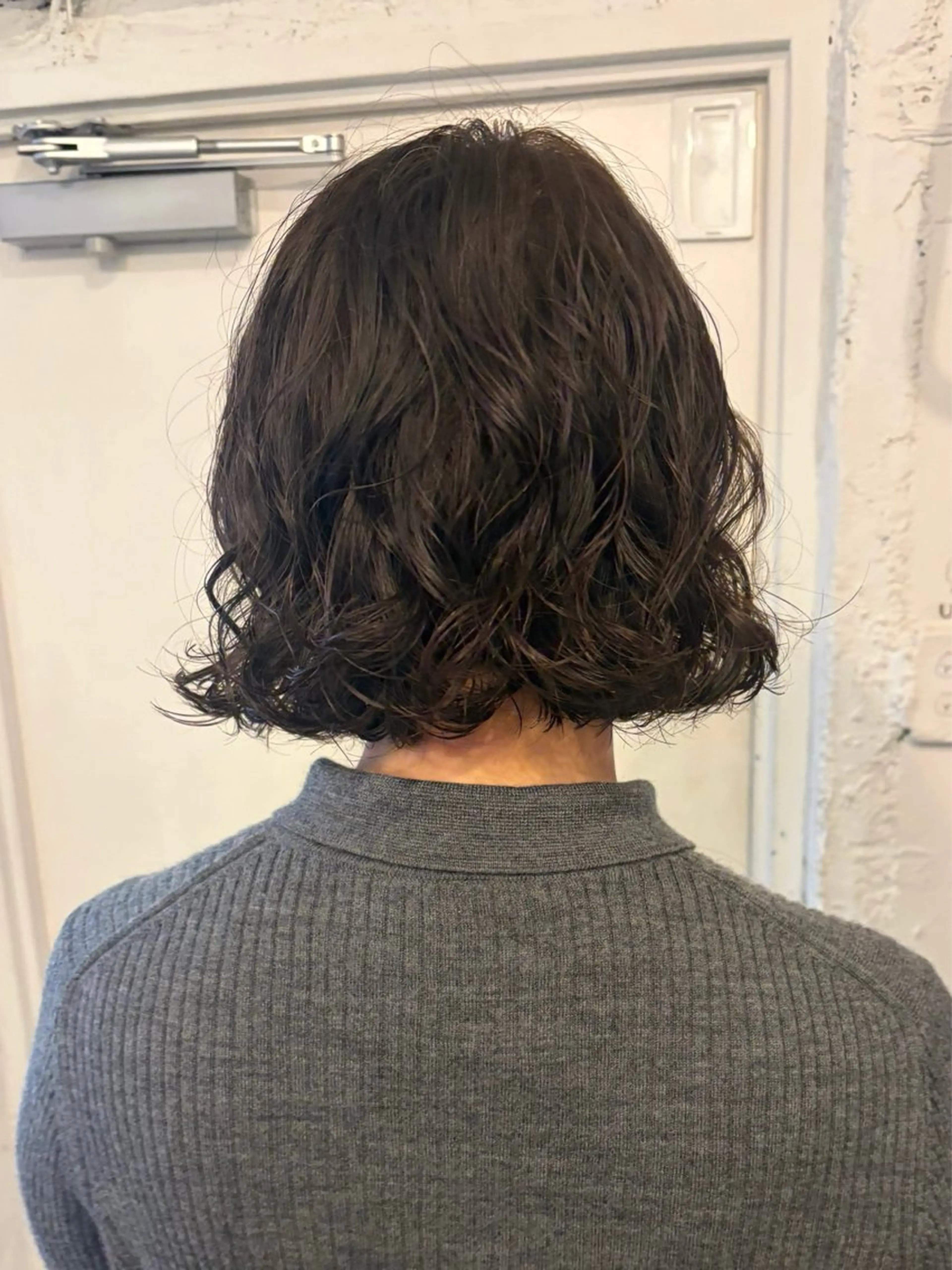 ミディアム カラー パーマ ミディアムパーマ ボブ カット ヘアカラー パーマ トリートメント UNU【ユヌ】所属・*UNU* RICOのヘアスタイル