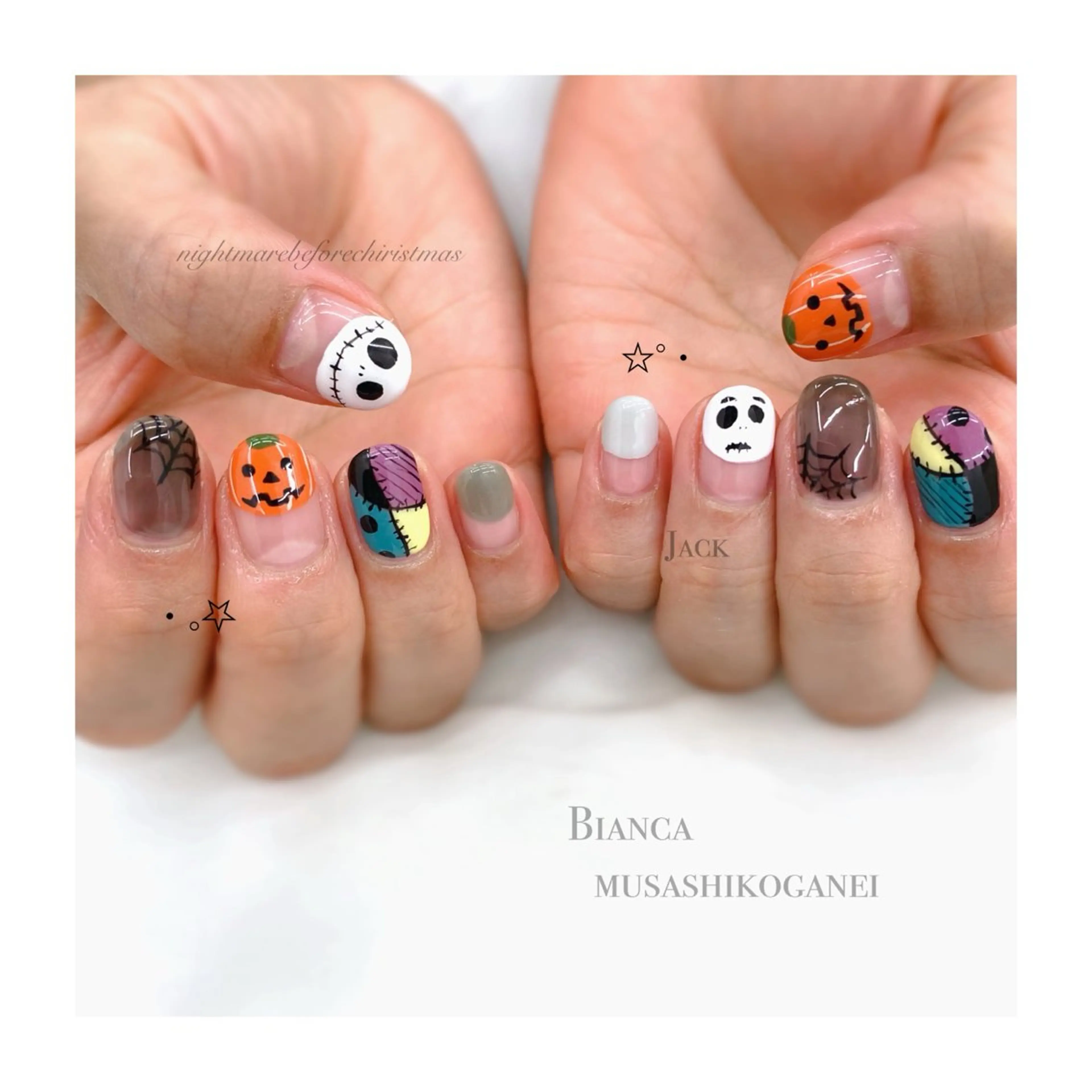 ネイル ハンドネイル Bianca 武蔵小金井　しぎはらのネイルデザイン