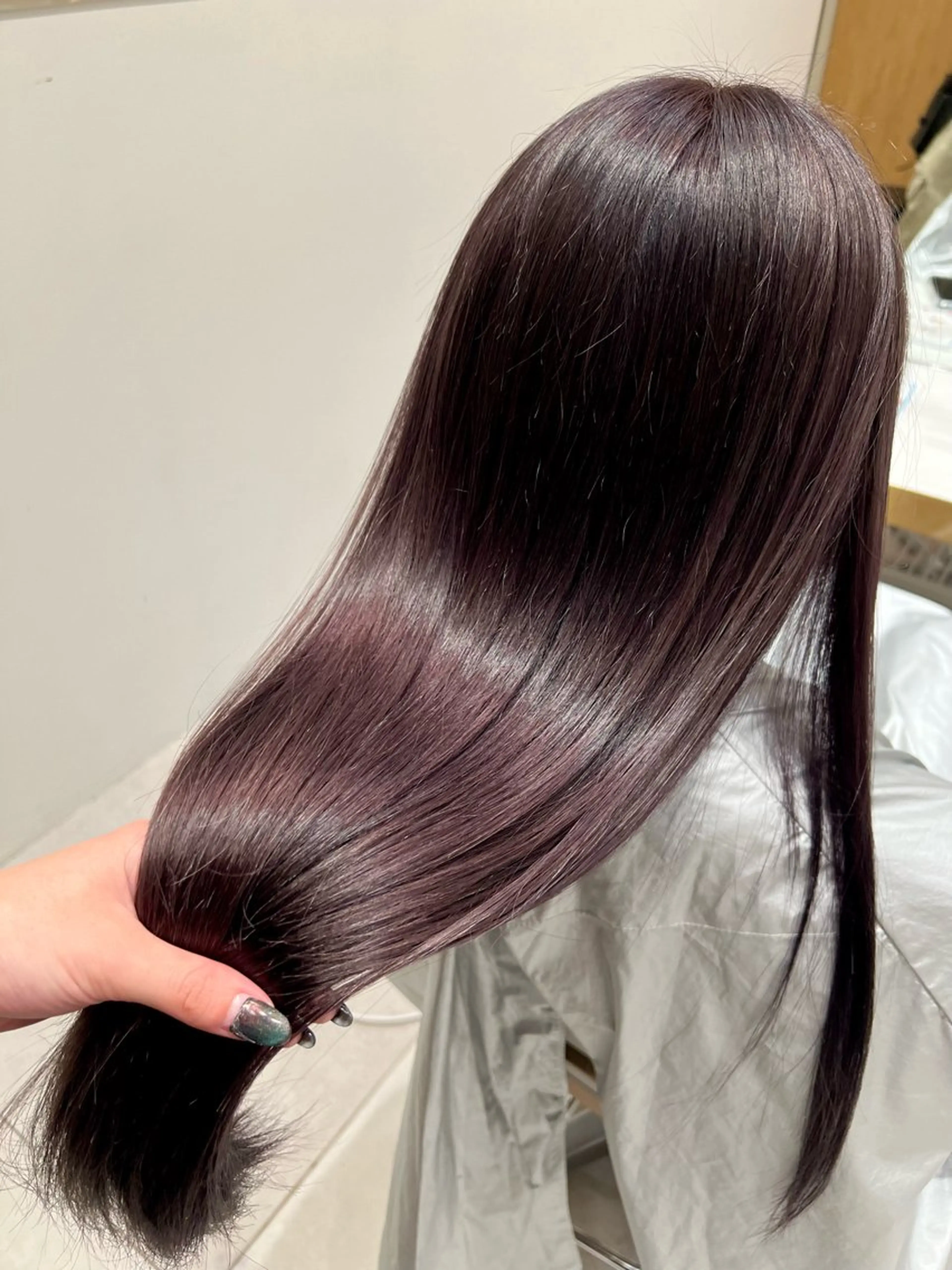 カラー ラベンダーカラー ラベンダーグレー 透明感カラー/レイヤ ーhinata.のヘアスタイル