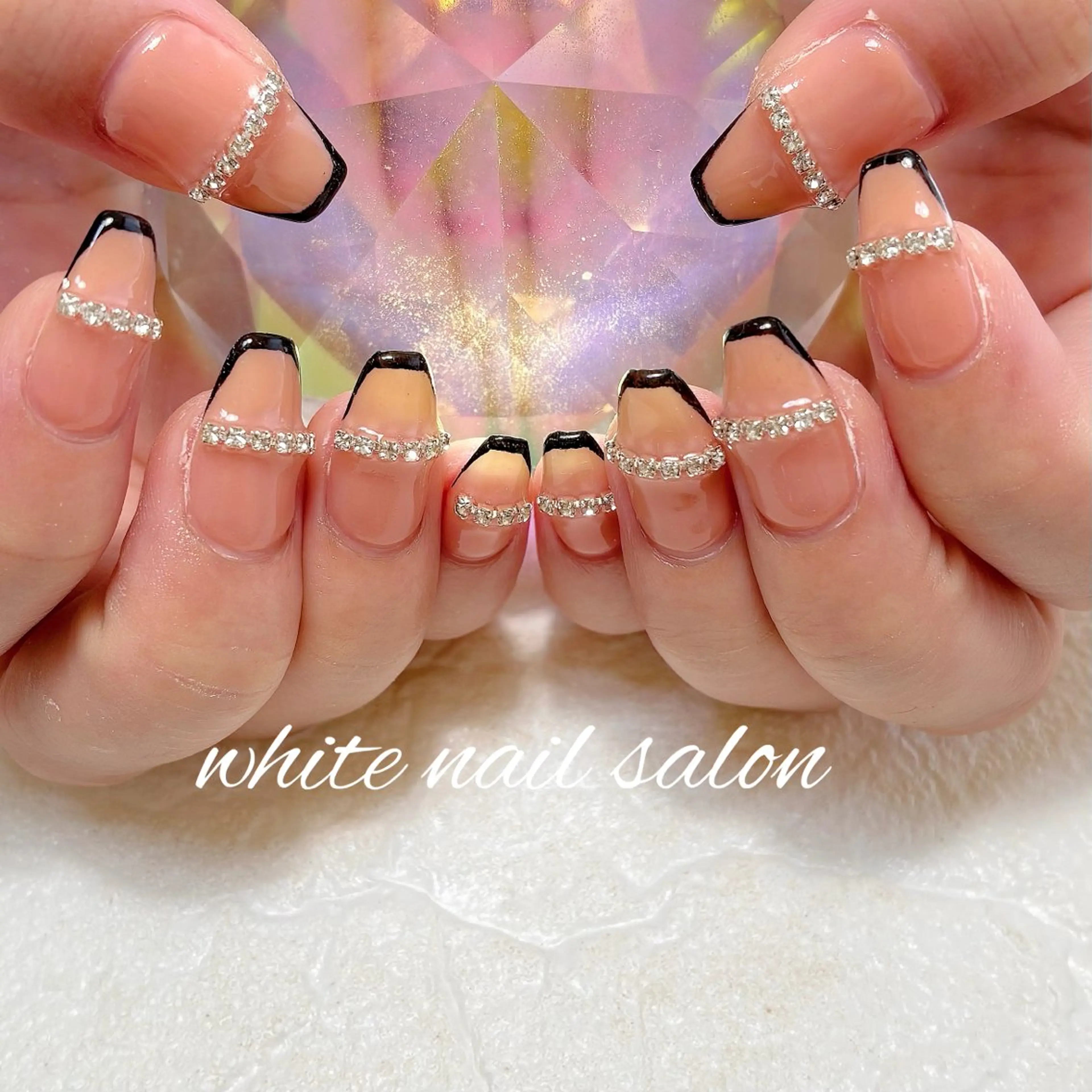 ネイル フットネイル ラメ(グリッター) 持ち込み ハンドネイル white nail salonのネイルデザイン