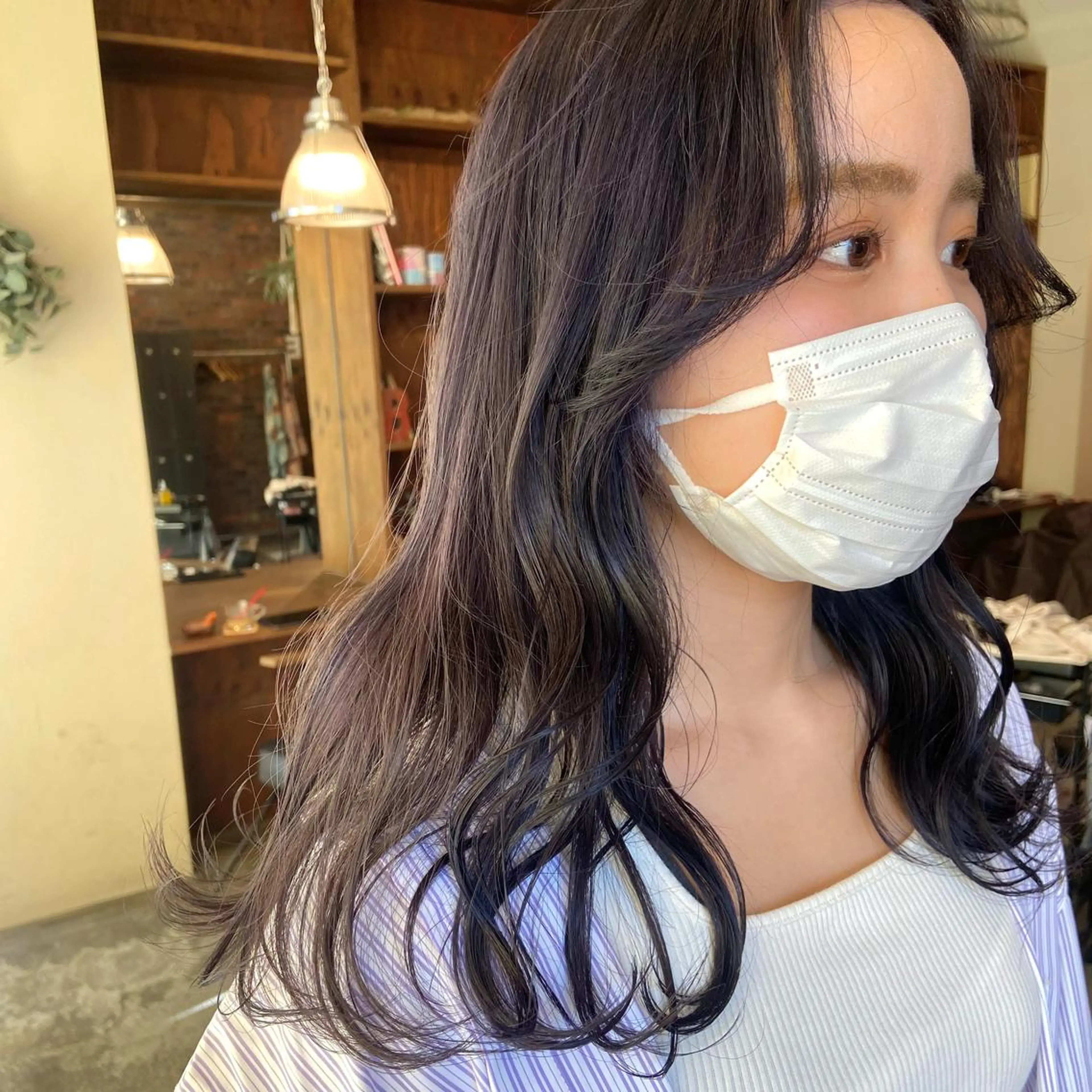 ロング カラー ヘアカラー トリートメント 透け感カラー/ momo🦕🌱のヘアスタイル