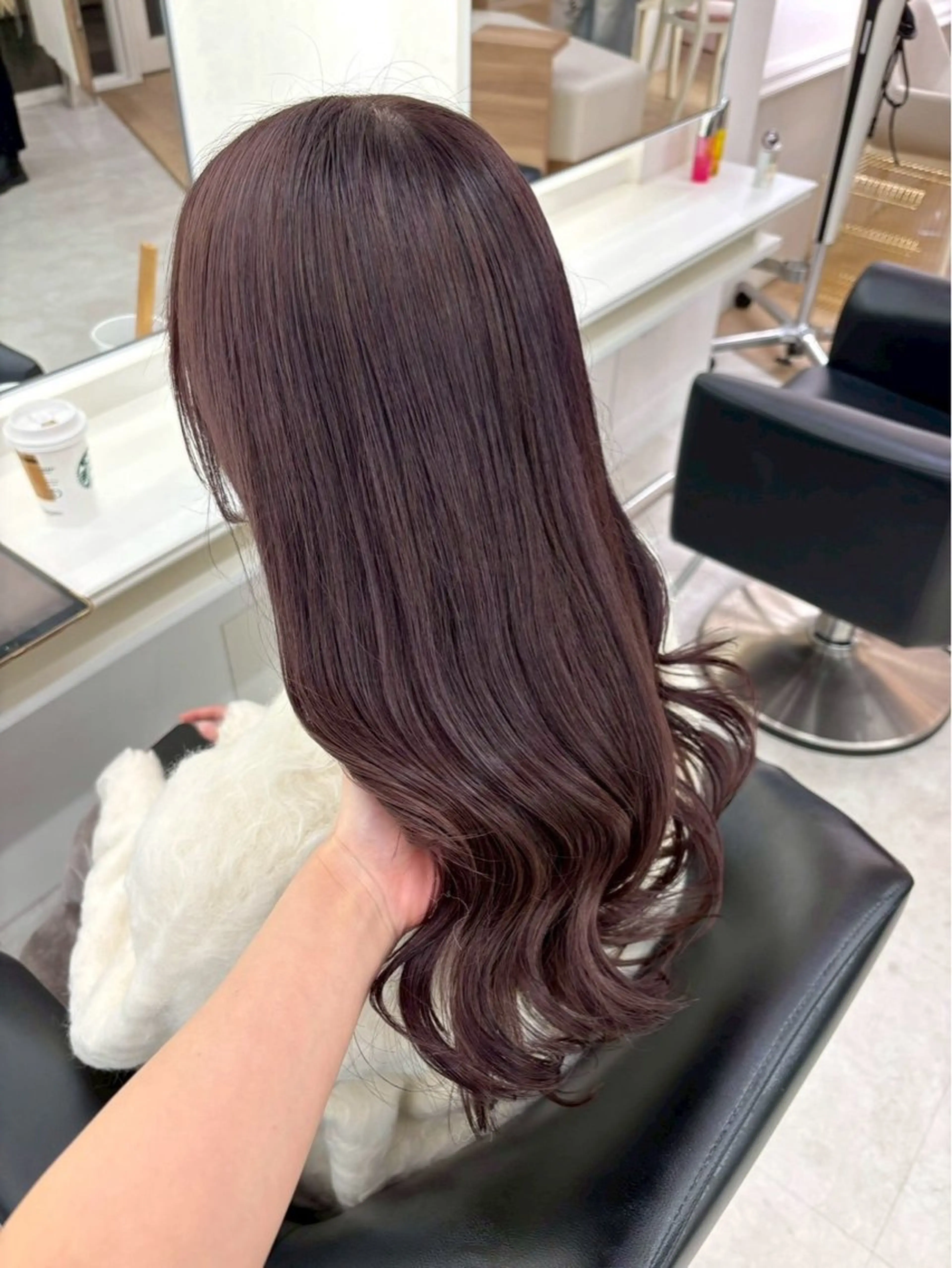 セミロング カラー ヘアカラー ParveMix 🩶🫧入江 香名のヘアスタイル
