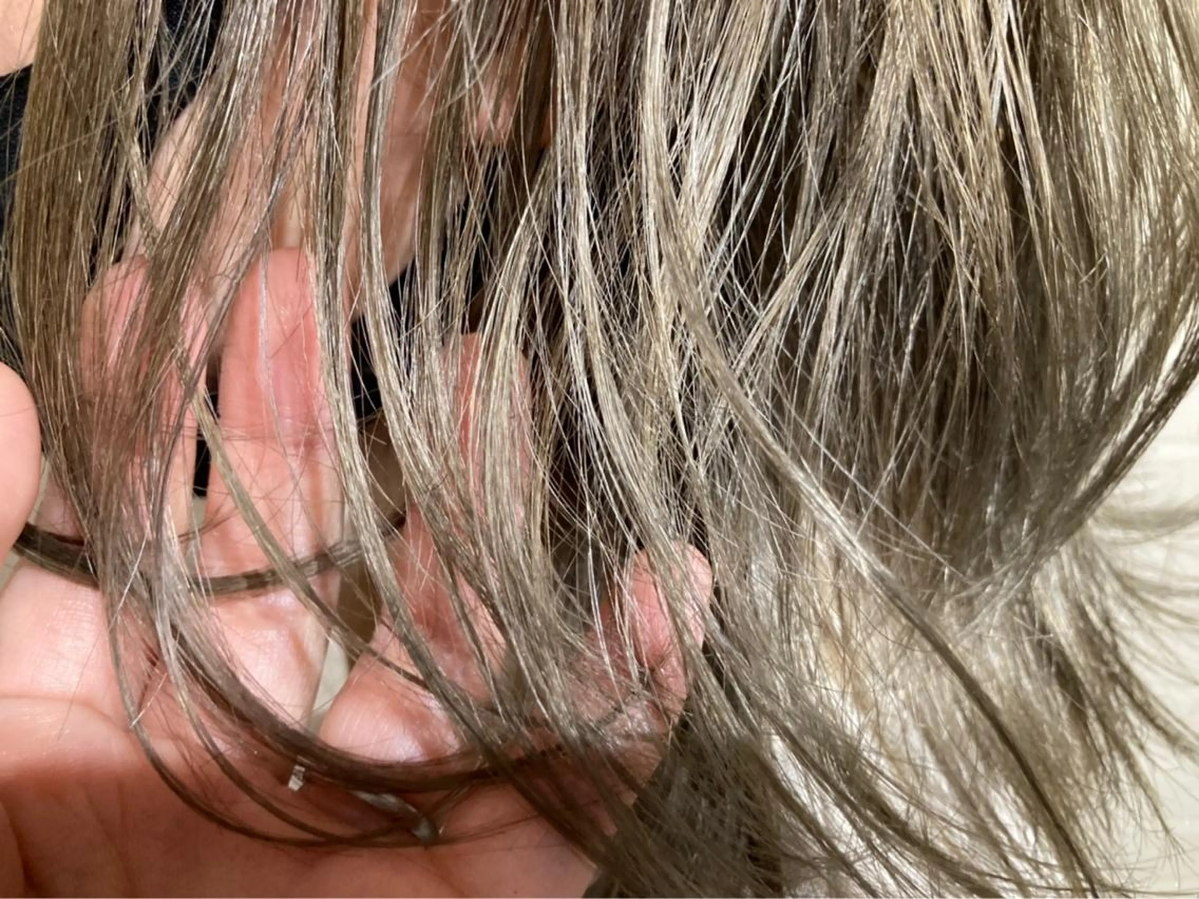 カラー グレージュ 境 菜摘のヘアスタイル