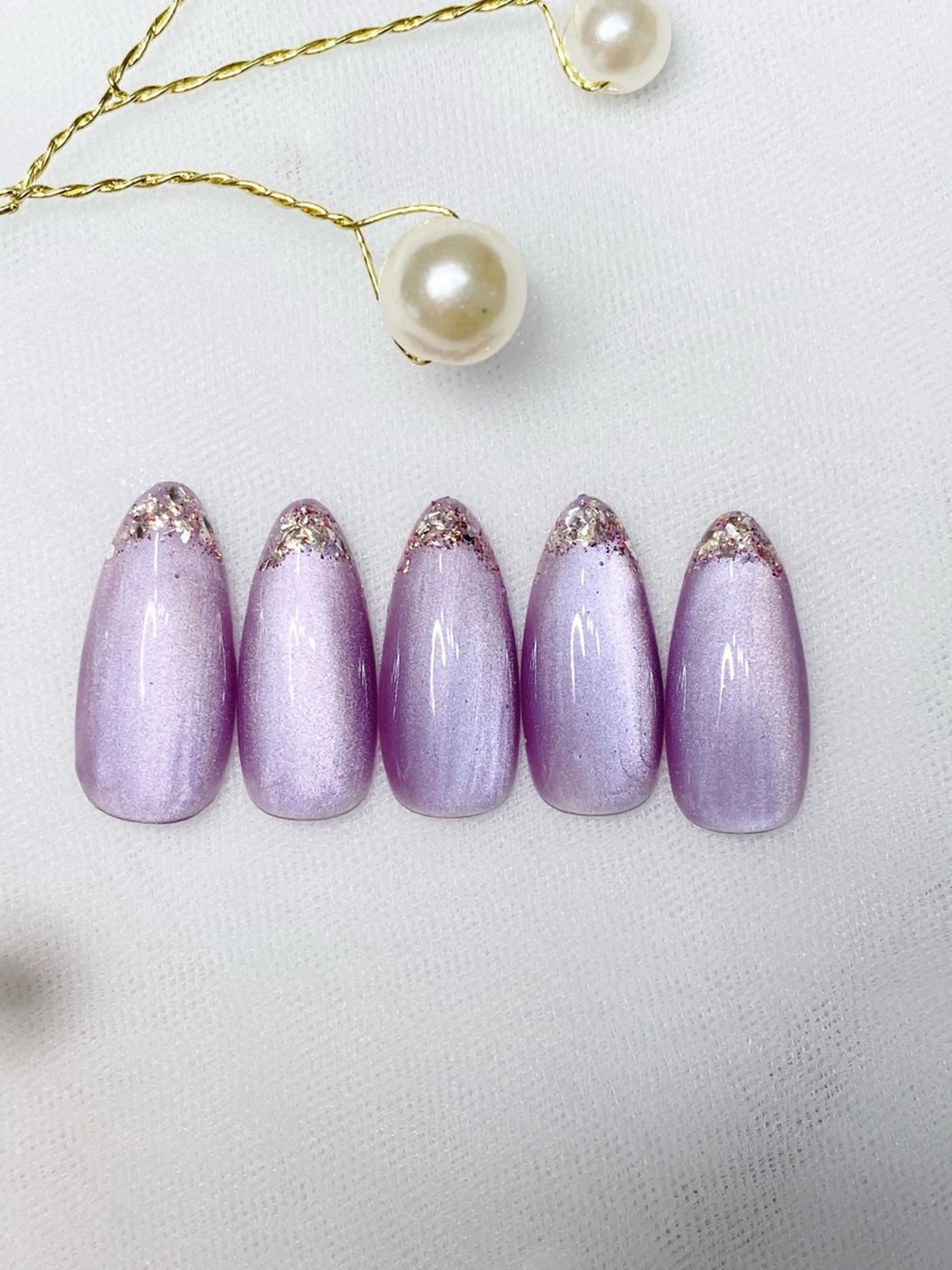 ネイル フレンチネイル ガラスフレンチ マグネットネイル ハンドネイル iro+ nailのネイルデザイン