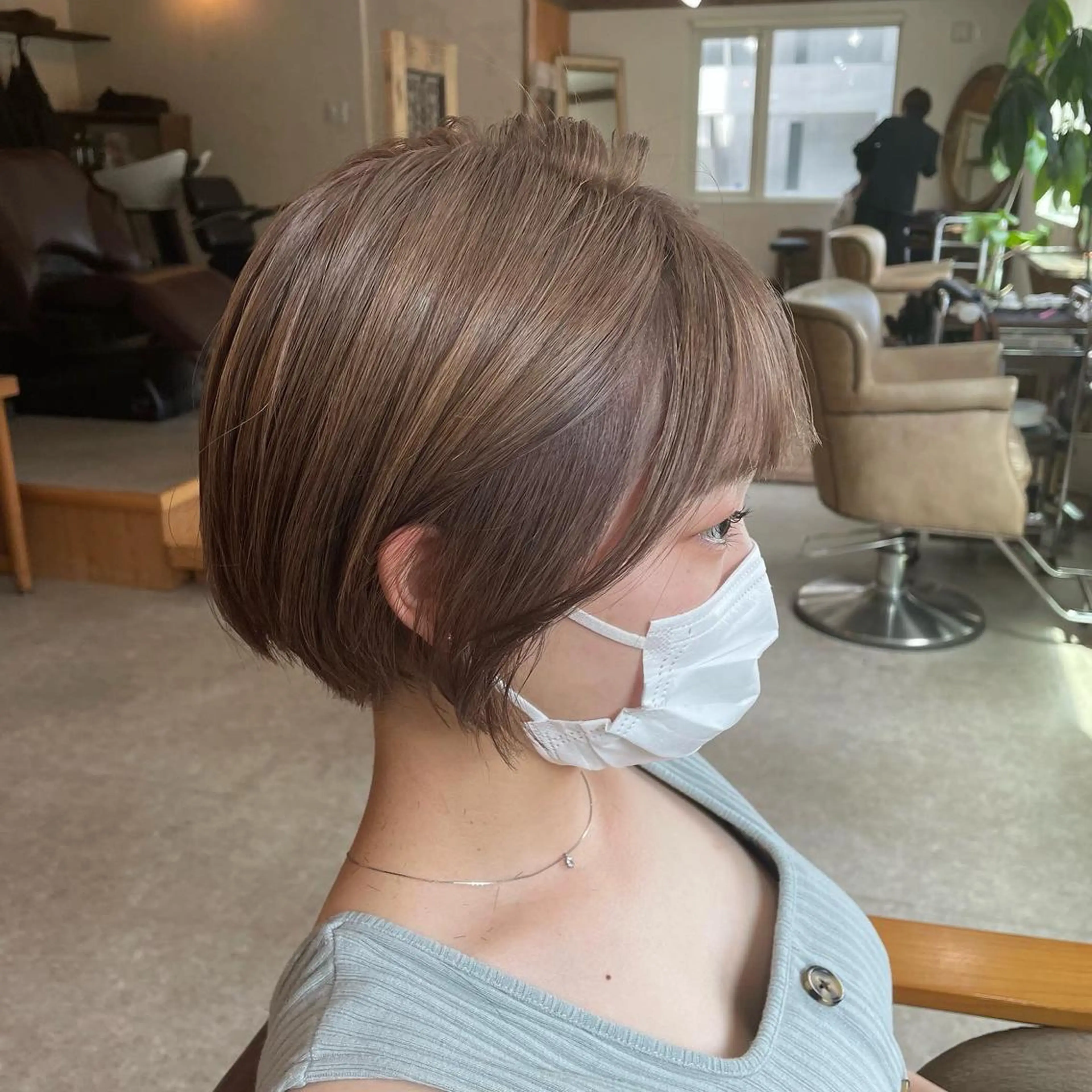 ショート カラー ヘアカラー トリートメント 🌼RIKA🌼 レディース専門💖のヘアスタイル