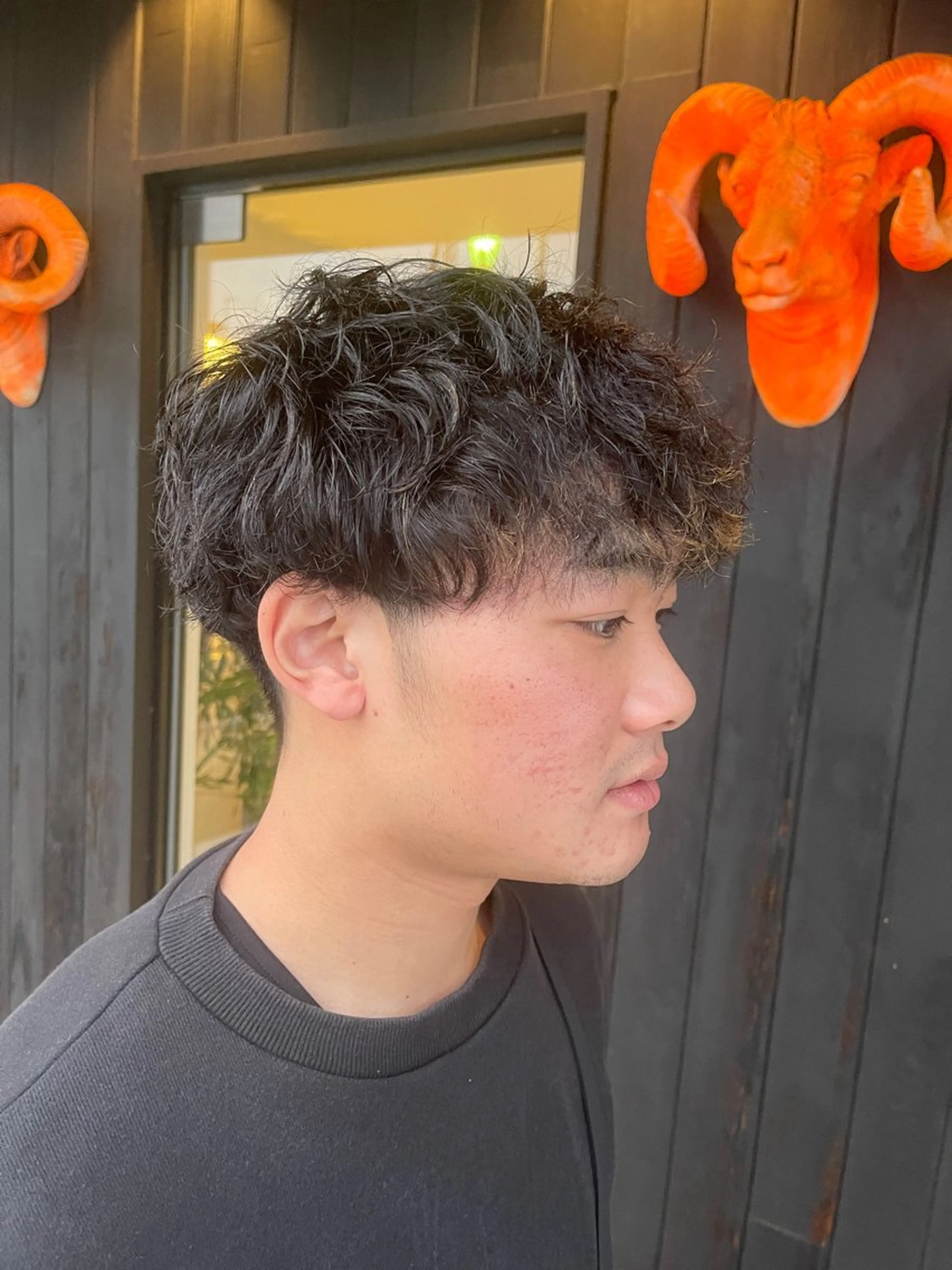 メンズ メンズパーマ カット パーマ トリートメント 三好 達也のヘアスタイル