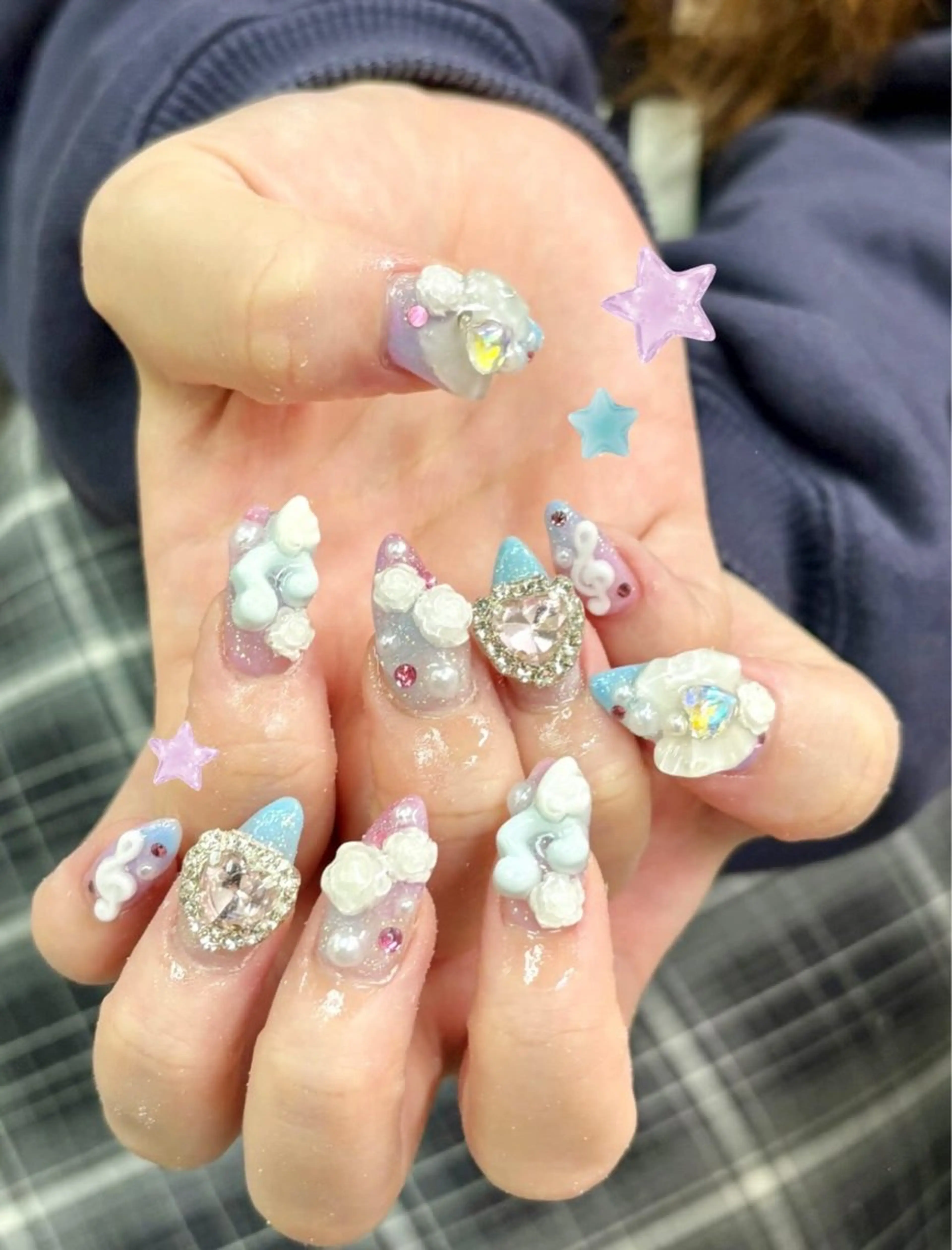 ネイル アートネイル 持ち込み ハンドネイル フットネイル 中家 亜紗子のネイルデザイン