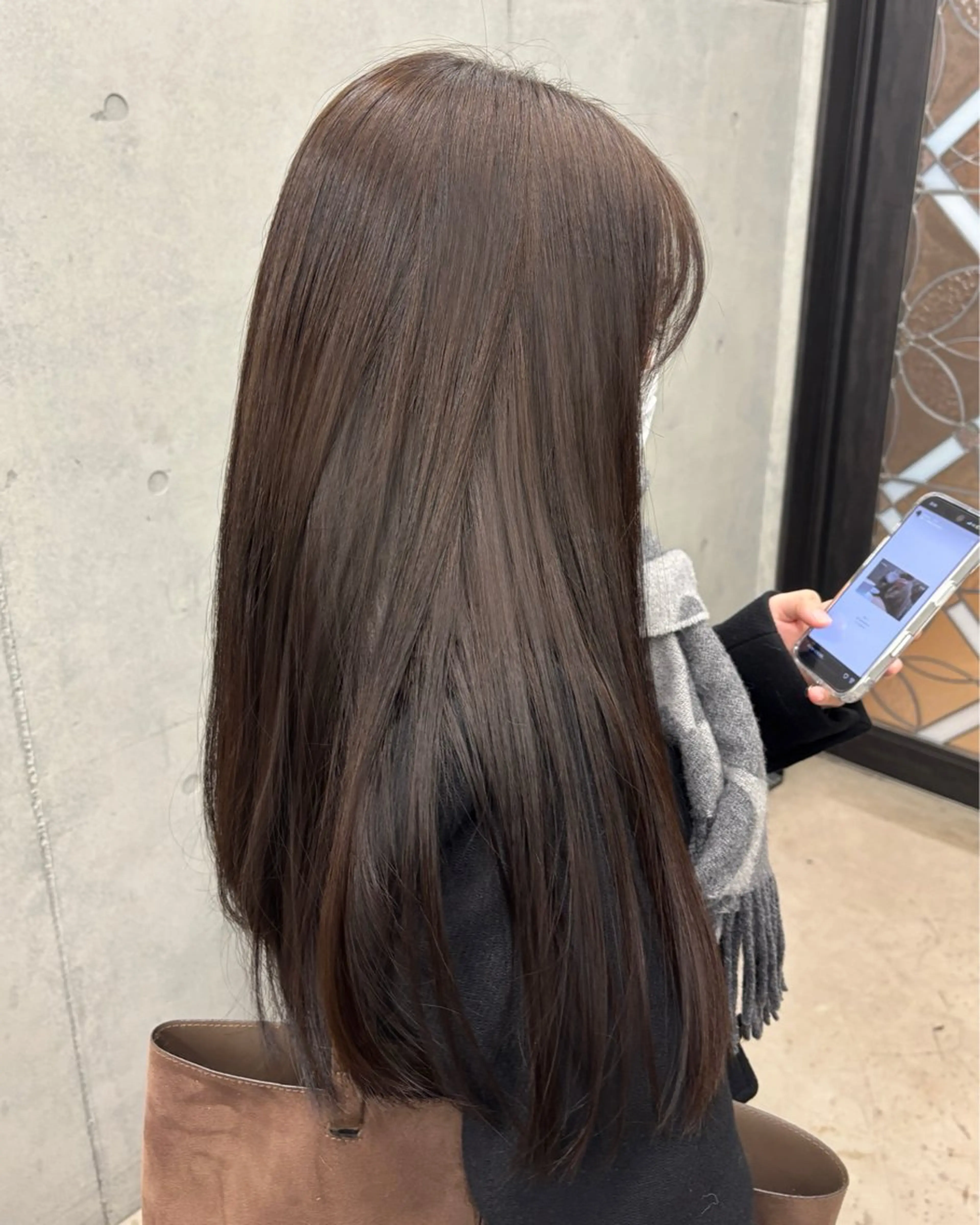 カラー ベージュカラー blink所属・透明感/艶/海外/ KANOのヘアスタイル