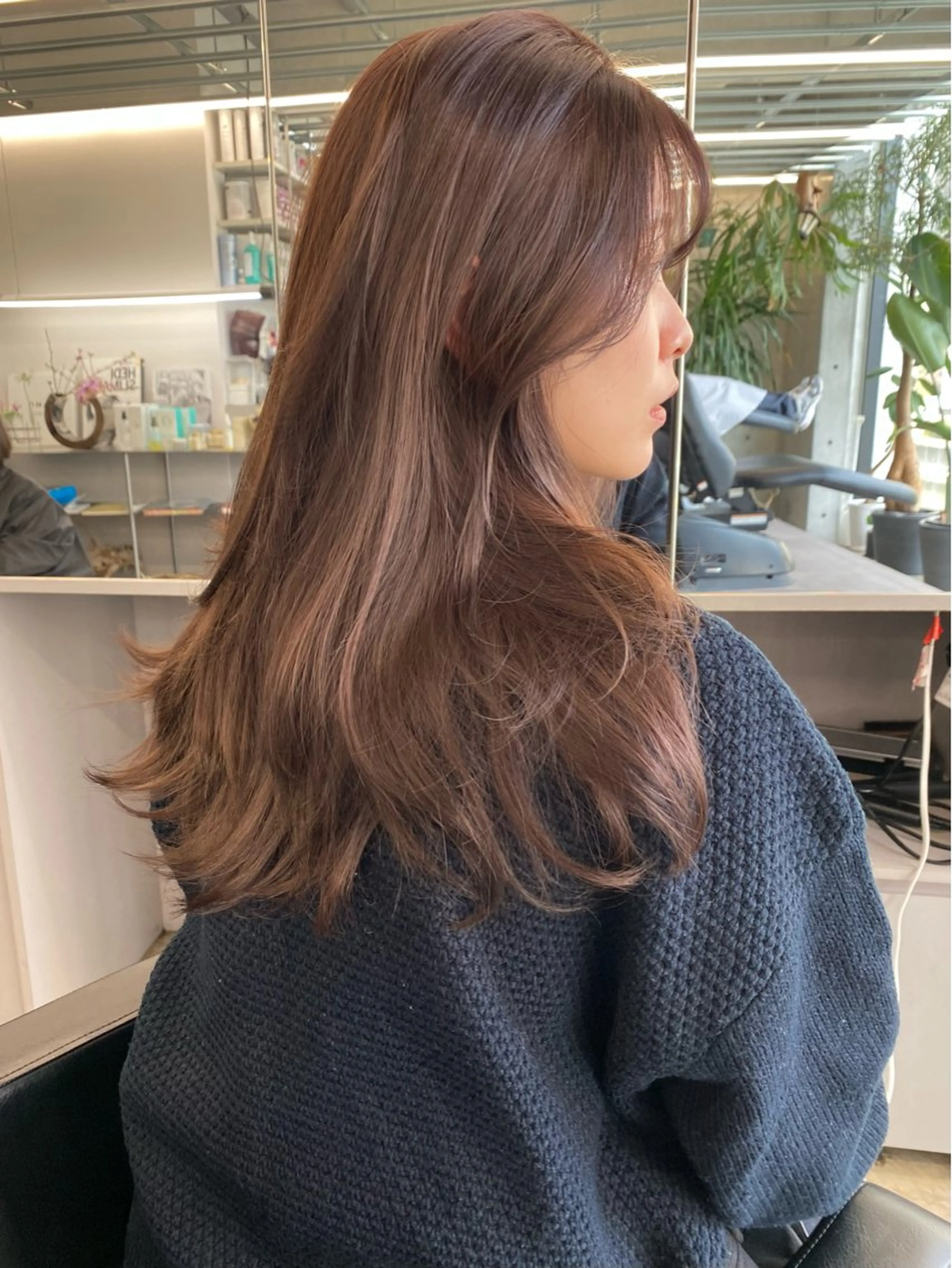 セミロング カラー カット ヘアカラー レイヤー/柔色 カラー/SAkiのヘアスタイル
