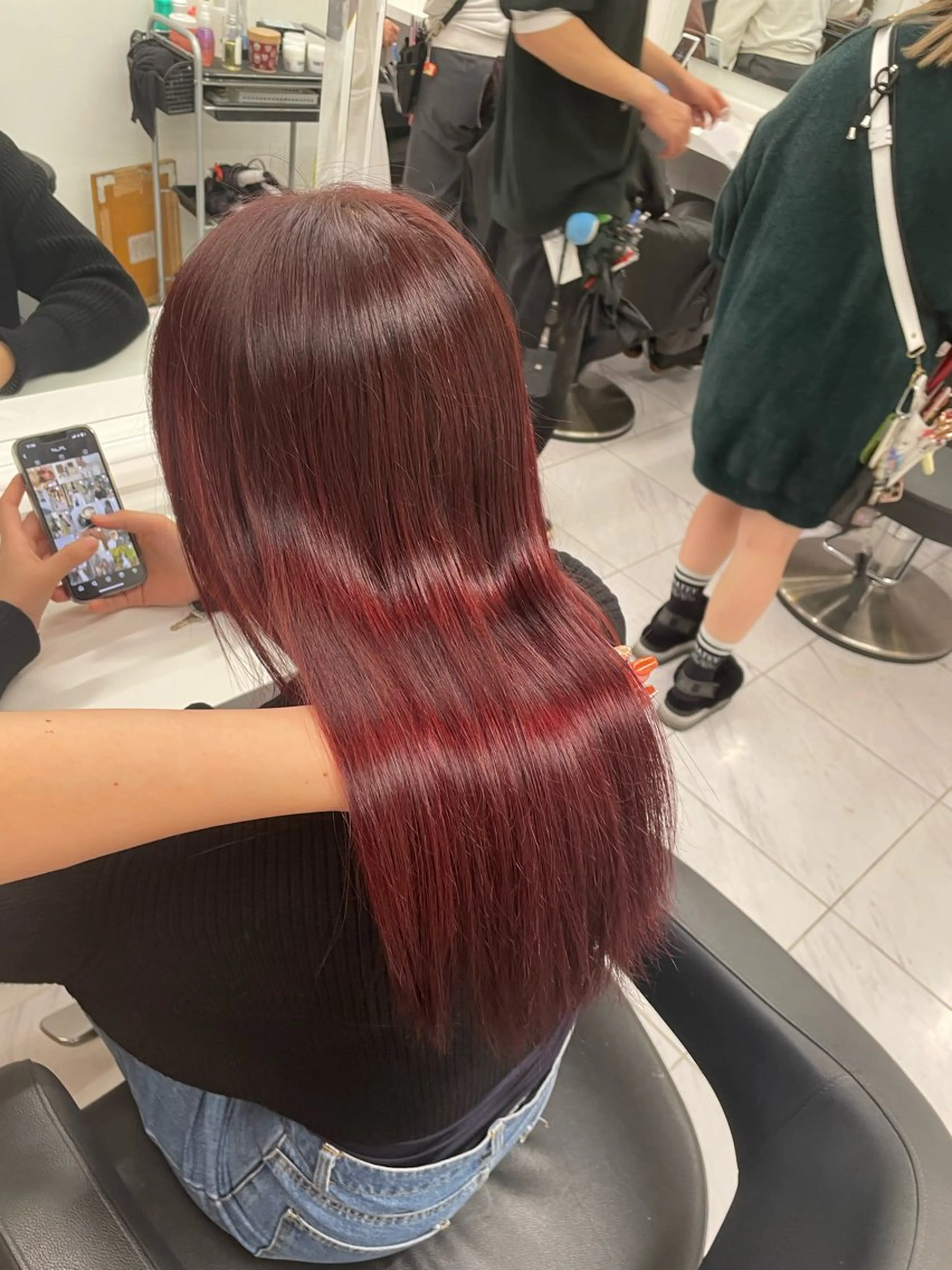 ロング カラー ヘアアレンジ ヘアカラー トリートメント ヘッドスパ 💗横浜美容室 💗HARUNAのヘアスタイル