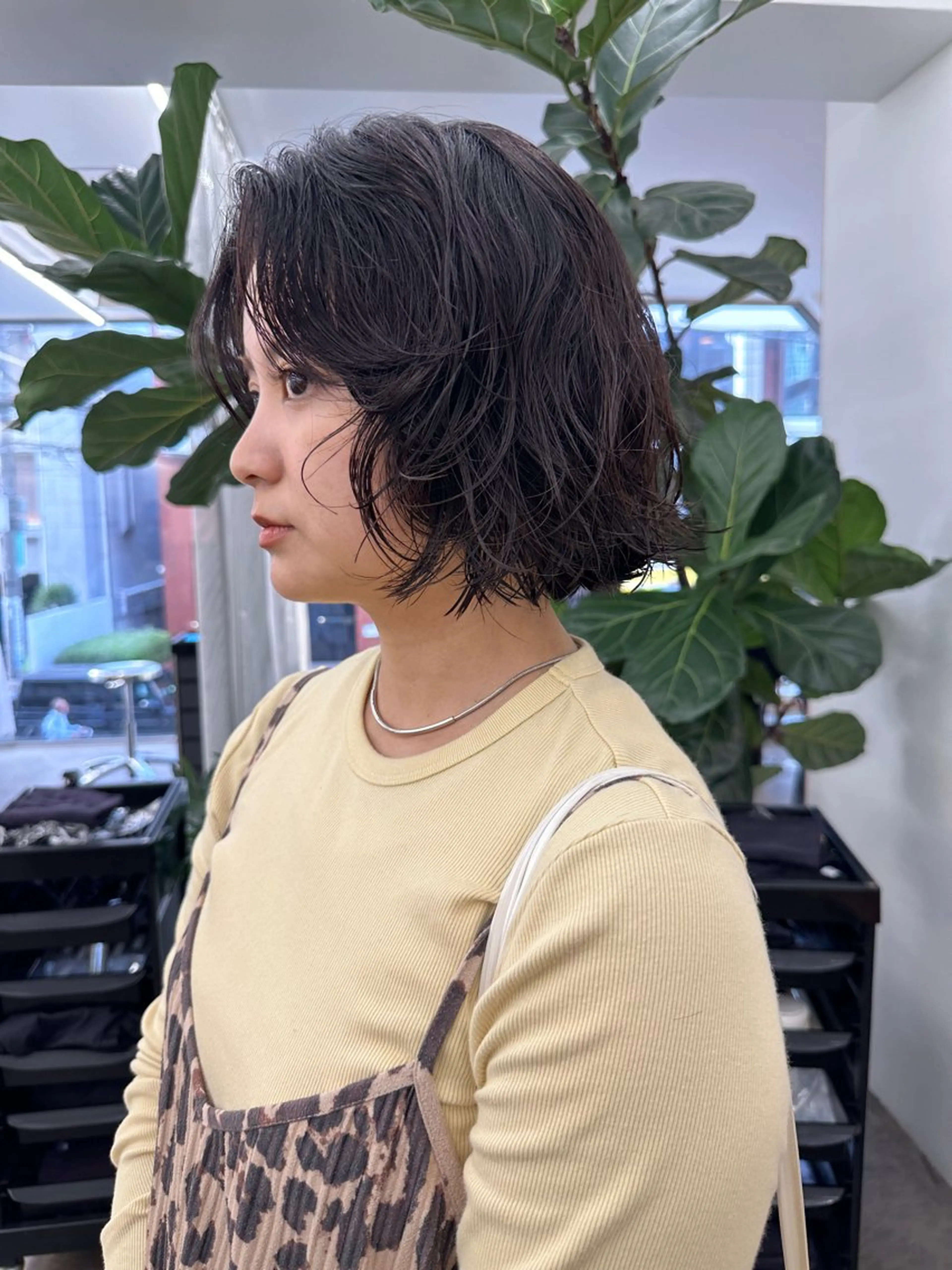 ショート パーマ カット パーマ トリートメント ボブ/レイヤー/ケア パーマ/リュウタのヘアスタイル