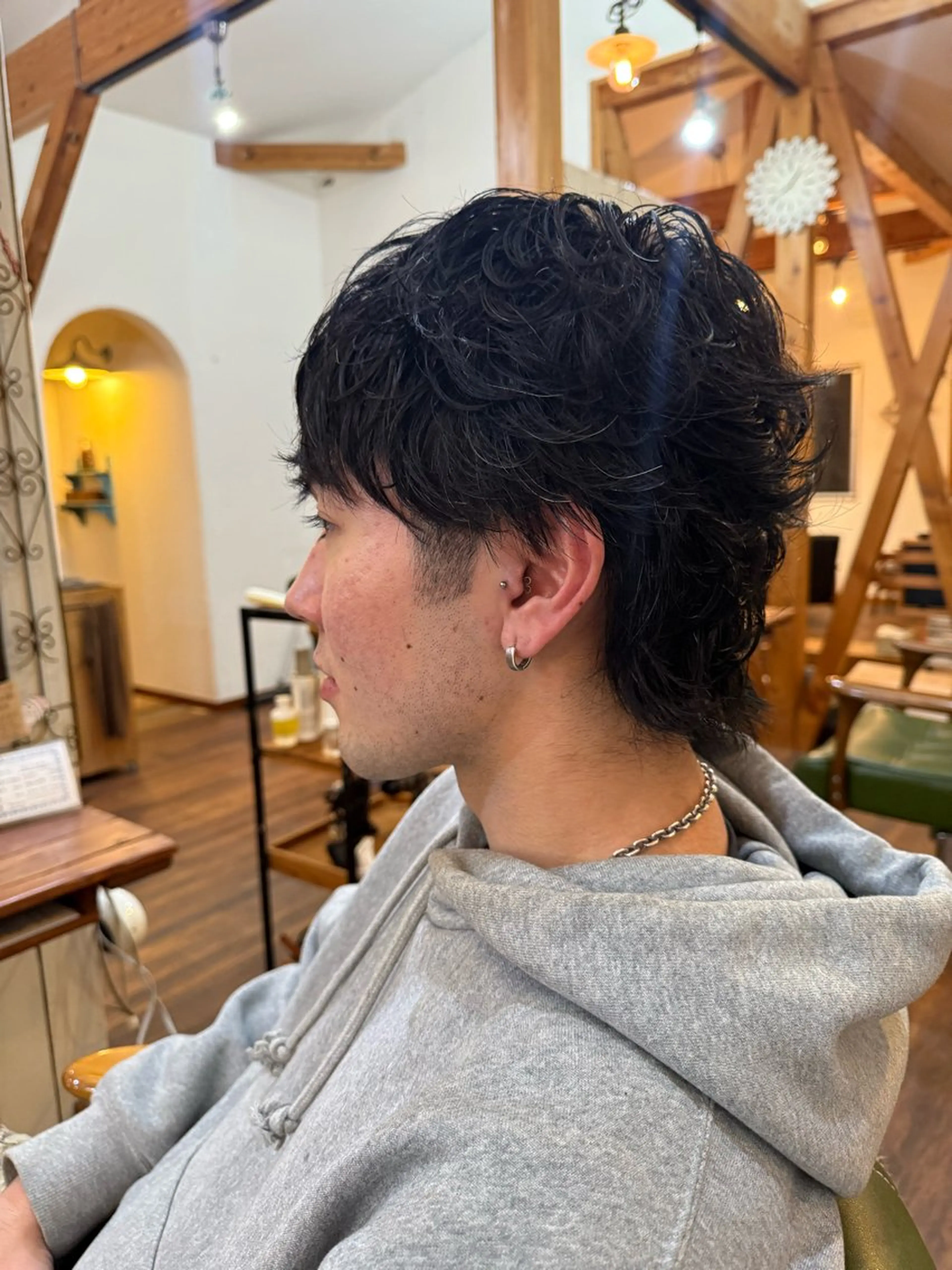 パーマ メンズ パーマ 秋葉 陸のヘアスタイル