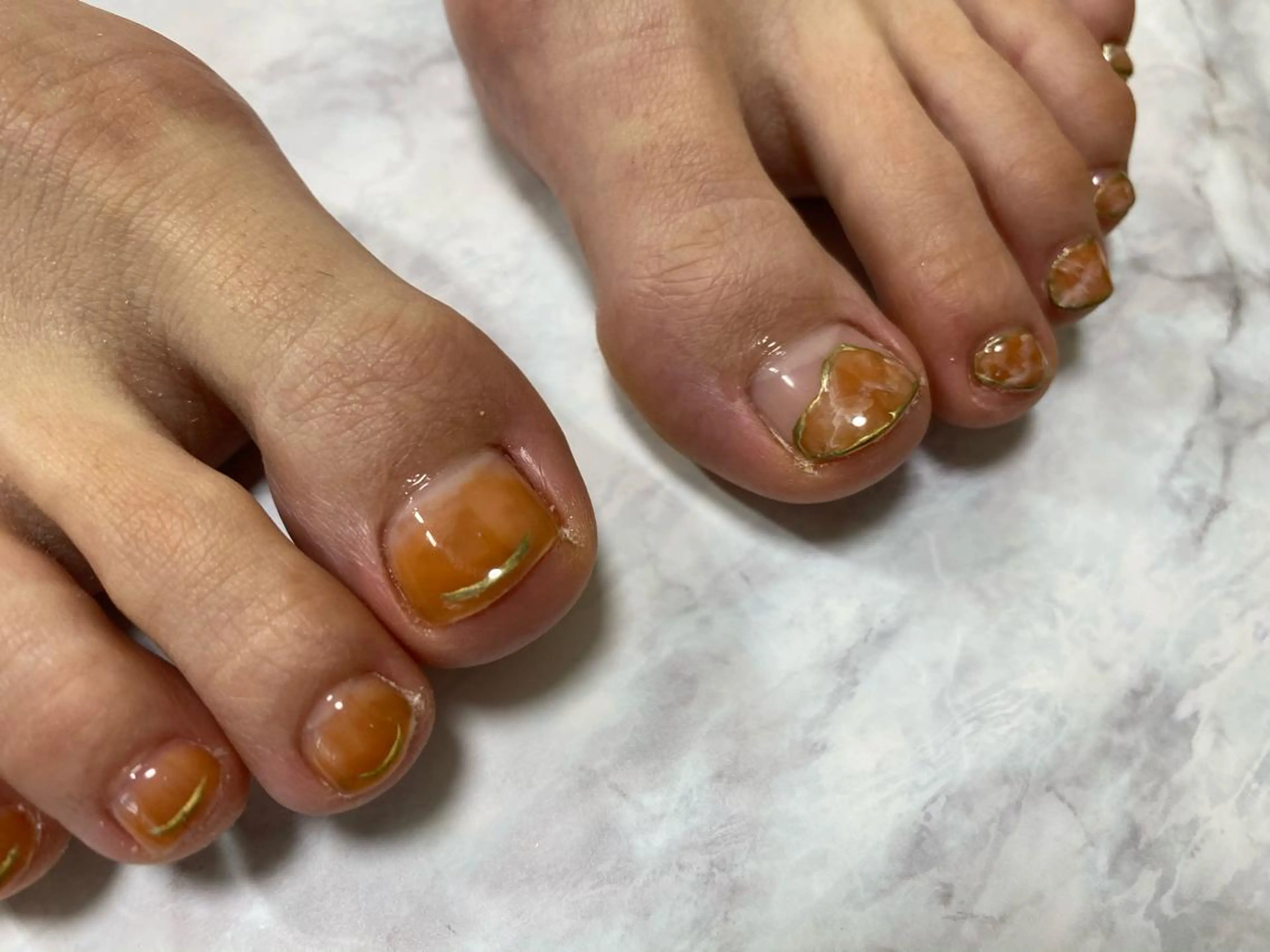 ネイル フットネイル Mana‪ ‪·͜· ❤︎‬のネイルデザイン