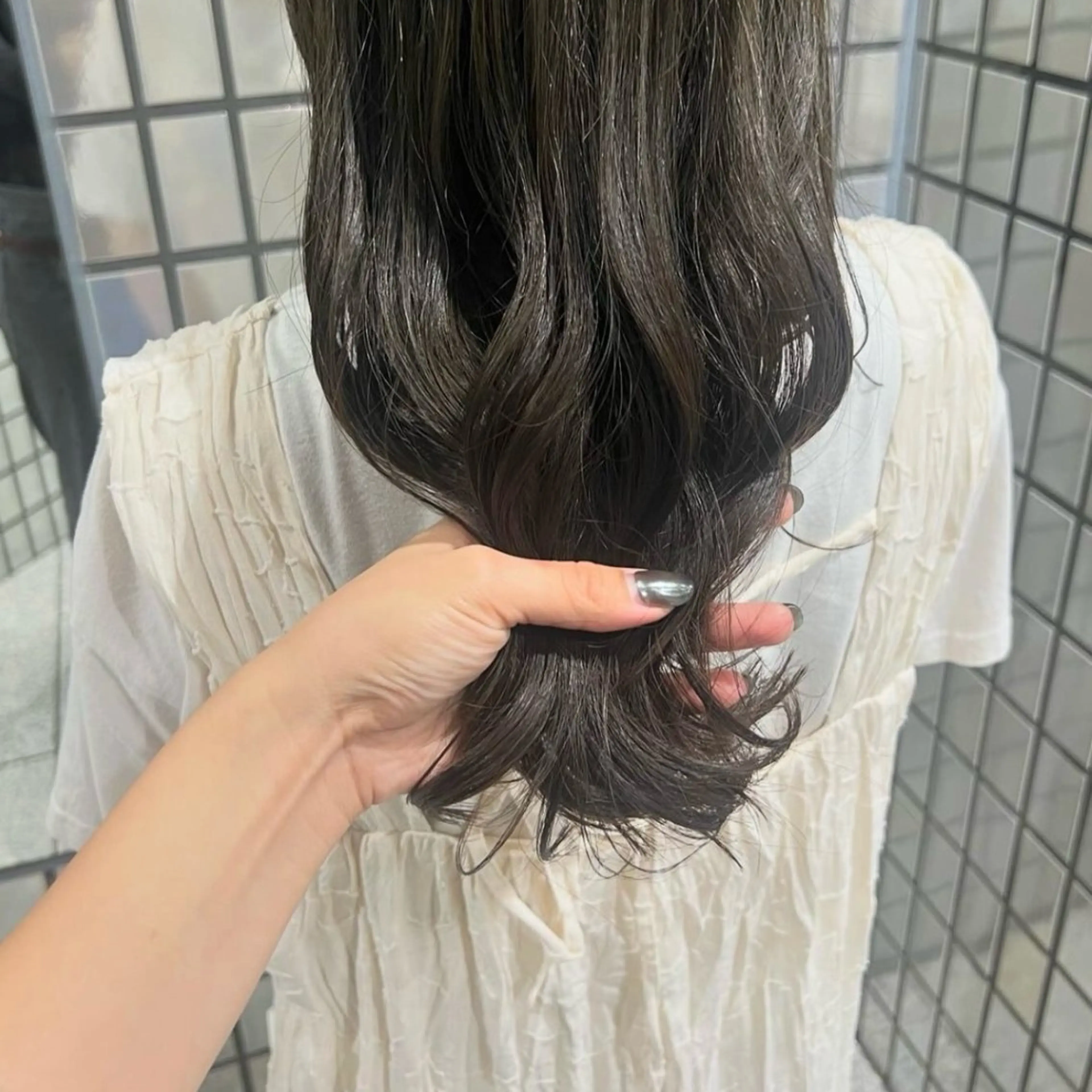 ミディアム カラー カット ヘアカラー トリートメント akane/ボブ /オリーブベージュのヘアスタイル