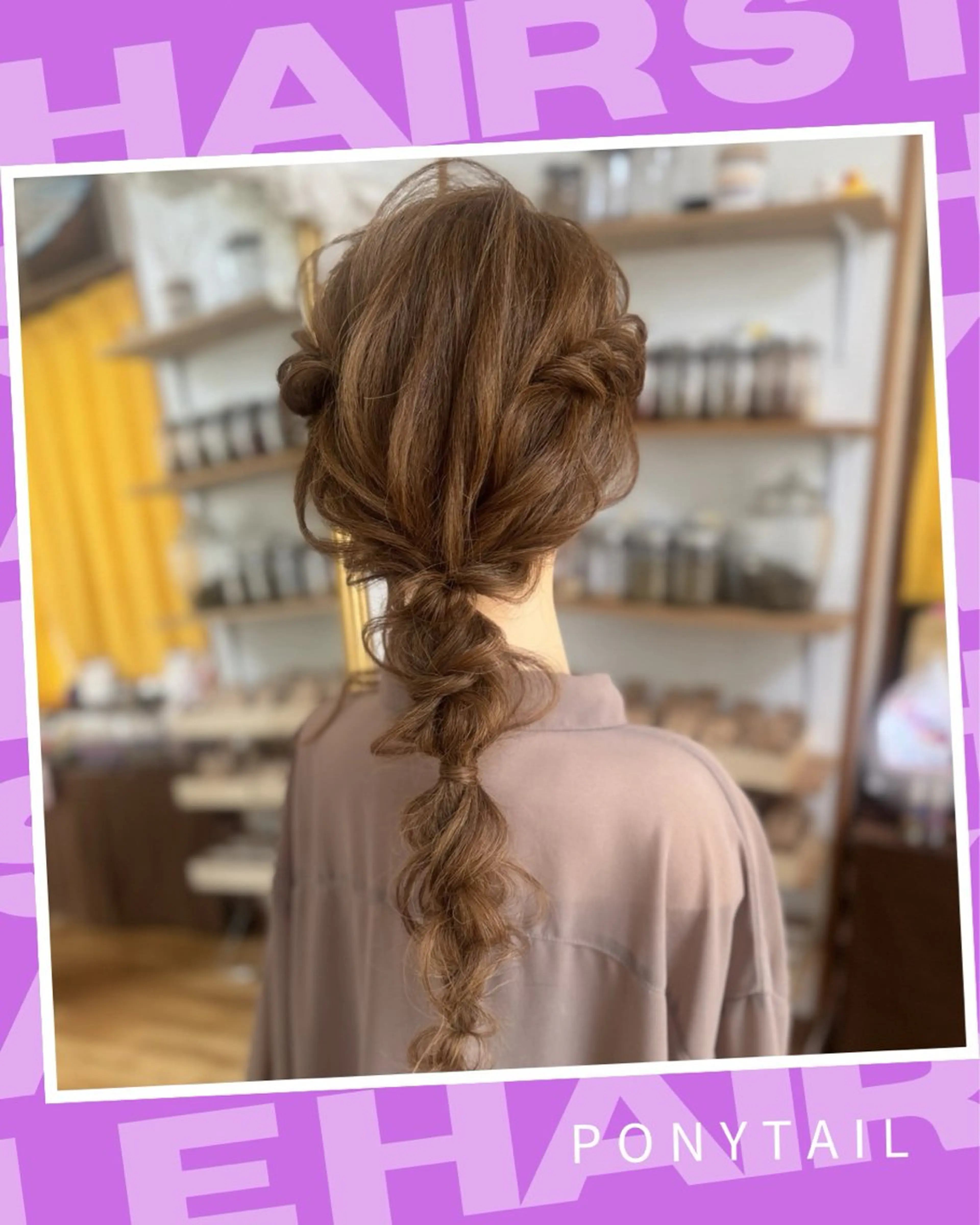 セミロング ヘアアレンジ ハーフアップ ヘアセット Yamauchi natsumiのヘアスタイル