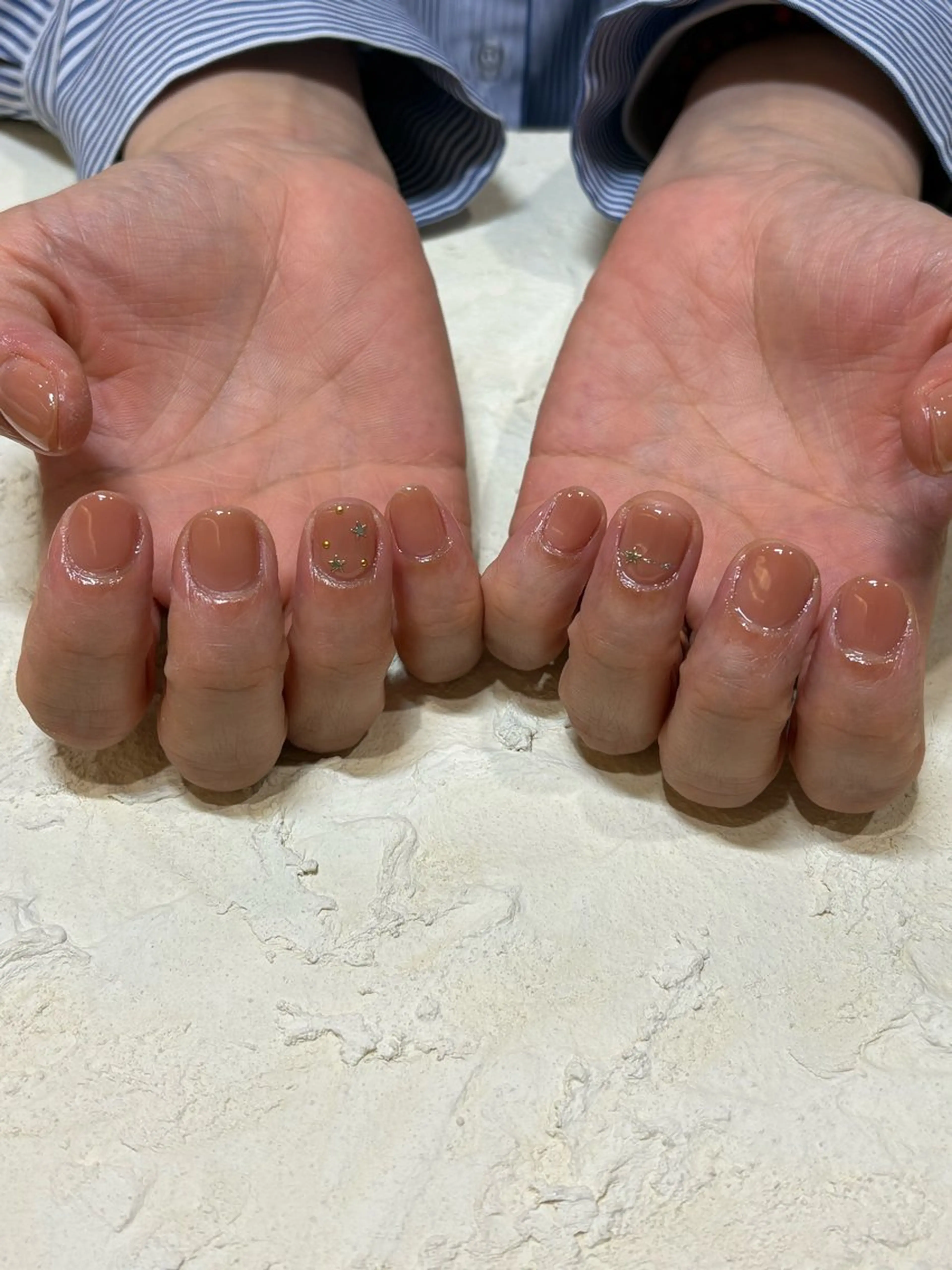 ネイル オレンジ 春日井Miel 川村のネイルデザイン