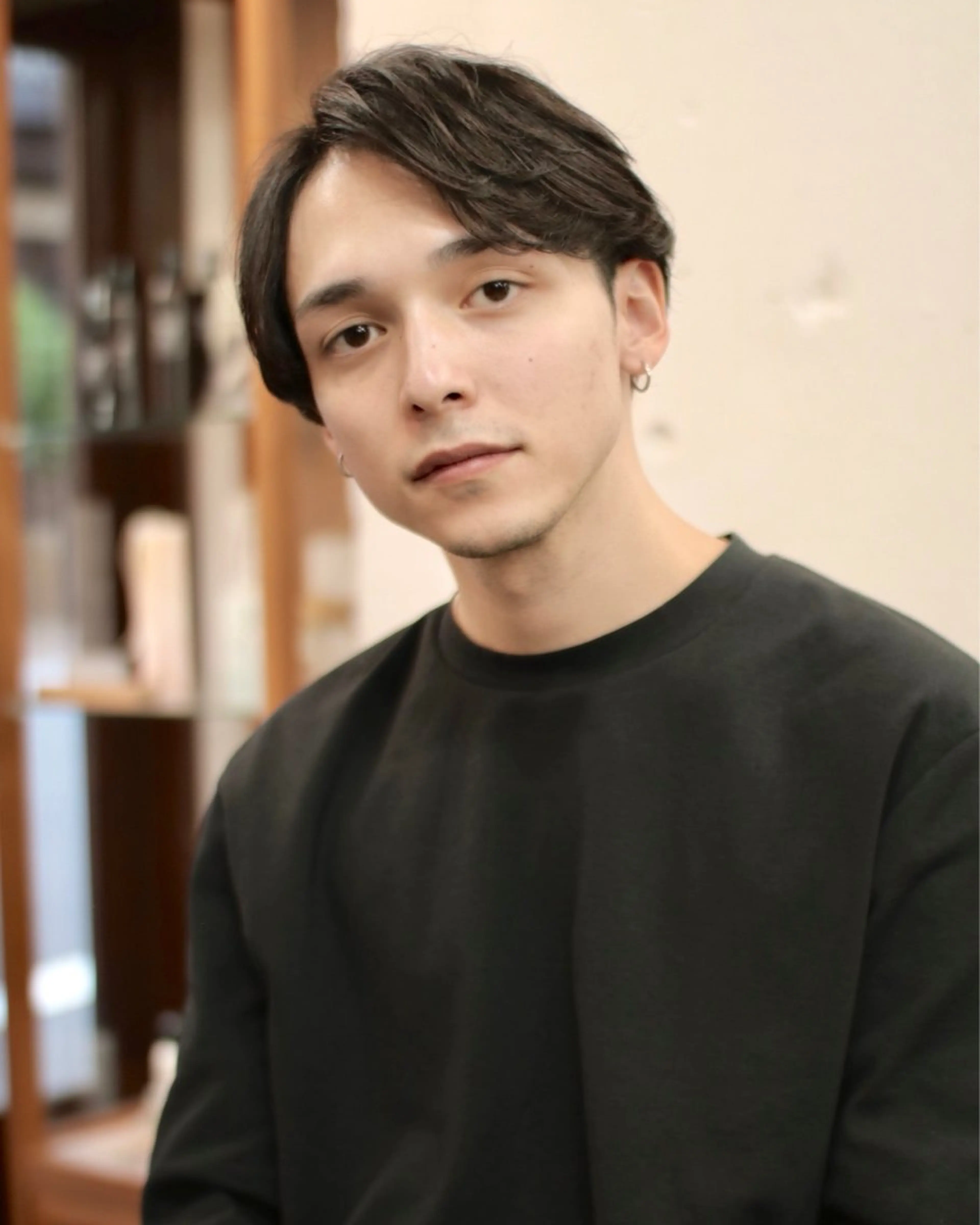 ミディアム メンズ カット 木村陸弥 似合わせ 透明感カラー🌿のヘアスタイル