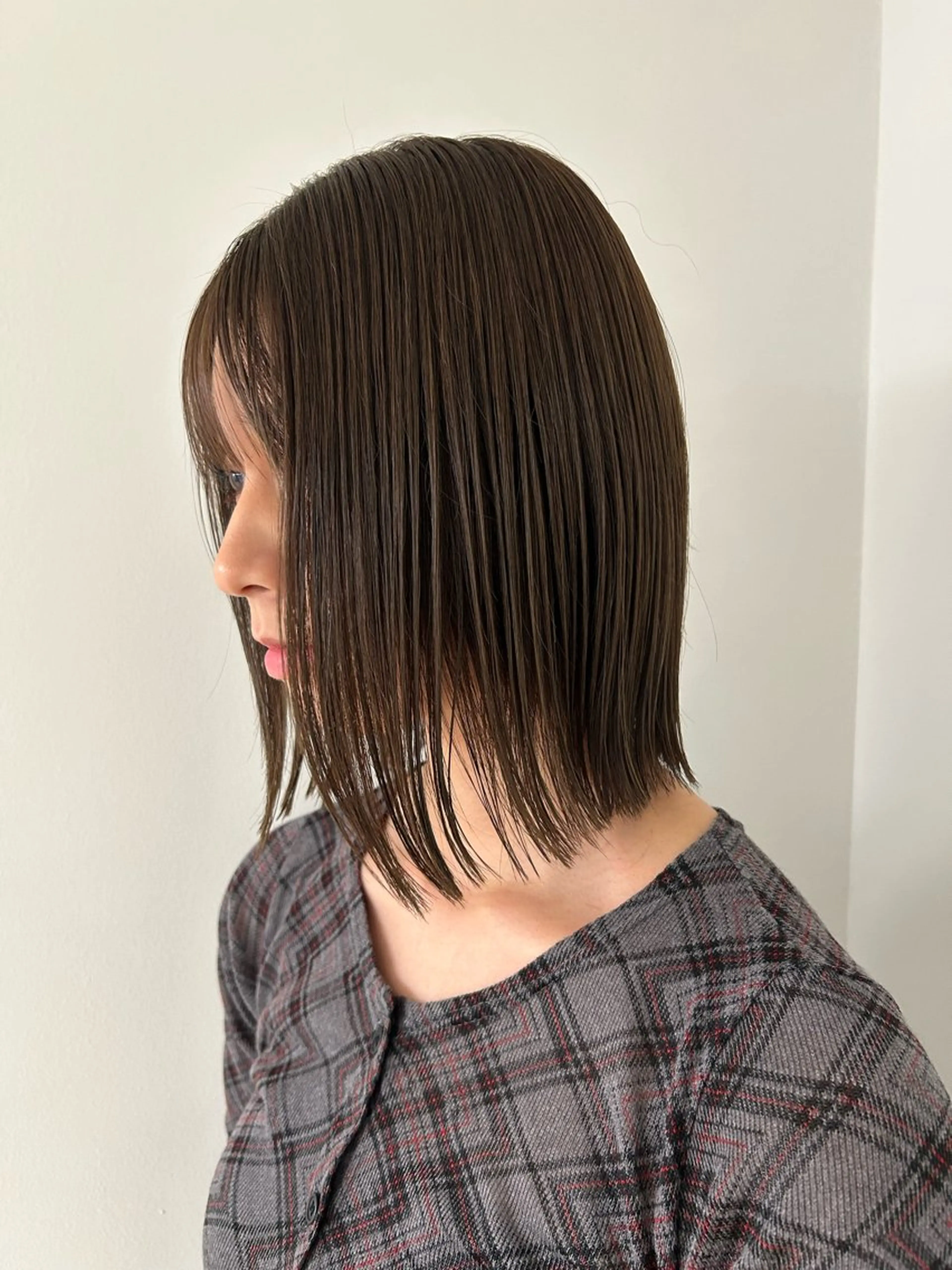 ミディアム カラー カット トリートメント ヘッドスパ ケアパーマ/ケアブリ ーチdaisukeのヘアスタイル