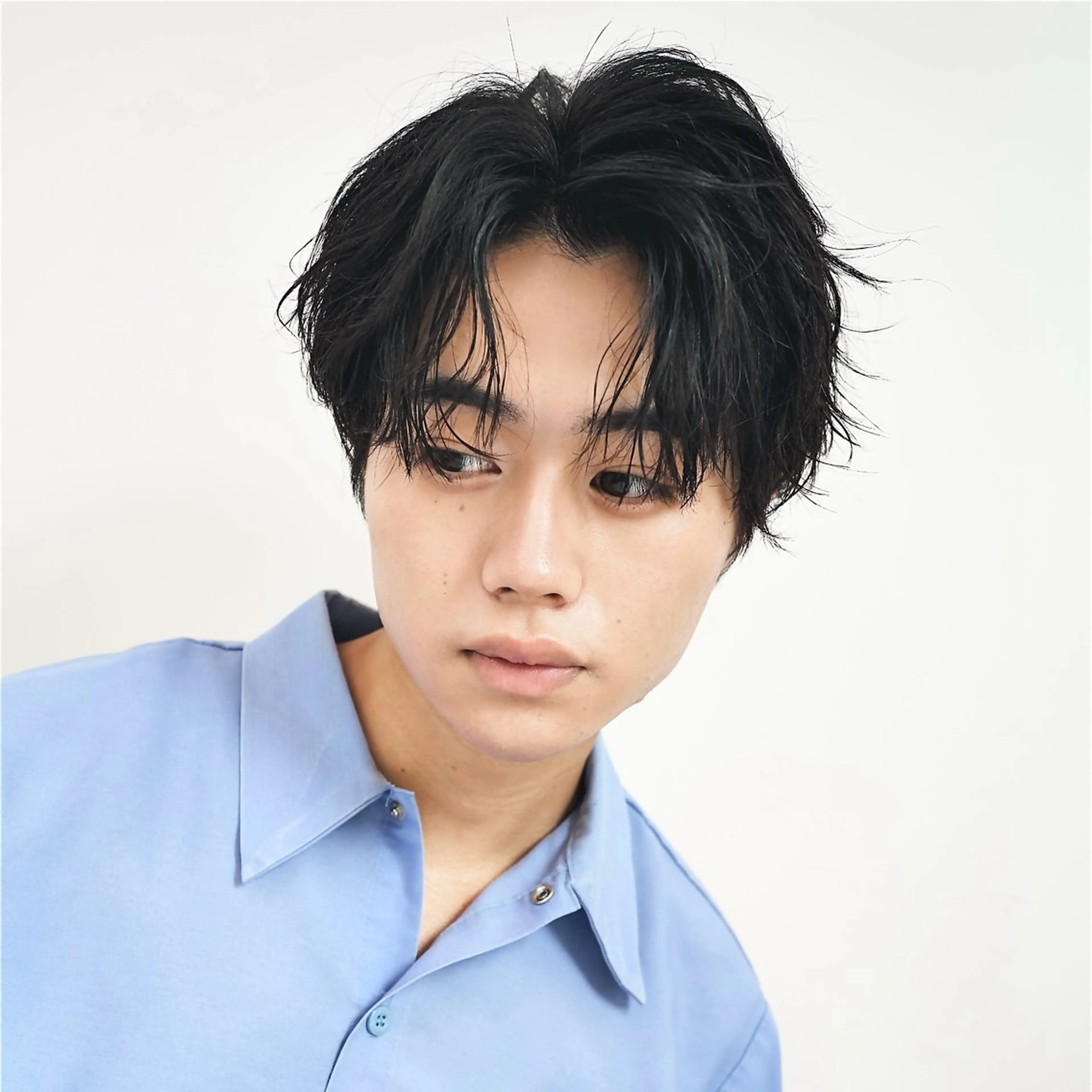 ショート カラー パーマ メンズ アップバング ダウンパーマ メンズパーマ メンズツイストパーマ 刈り上げ カット パーマ ヘッドスパ 朝楽メンズパーマ 🥇メンズカット吉田のヘアスタイル