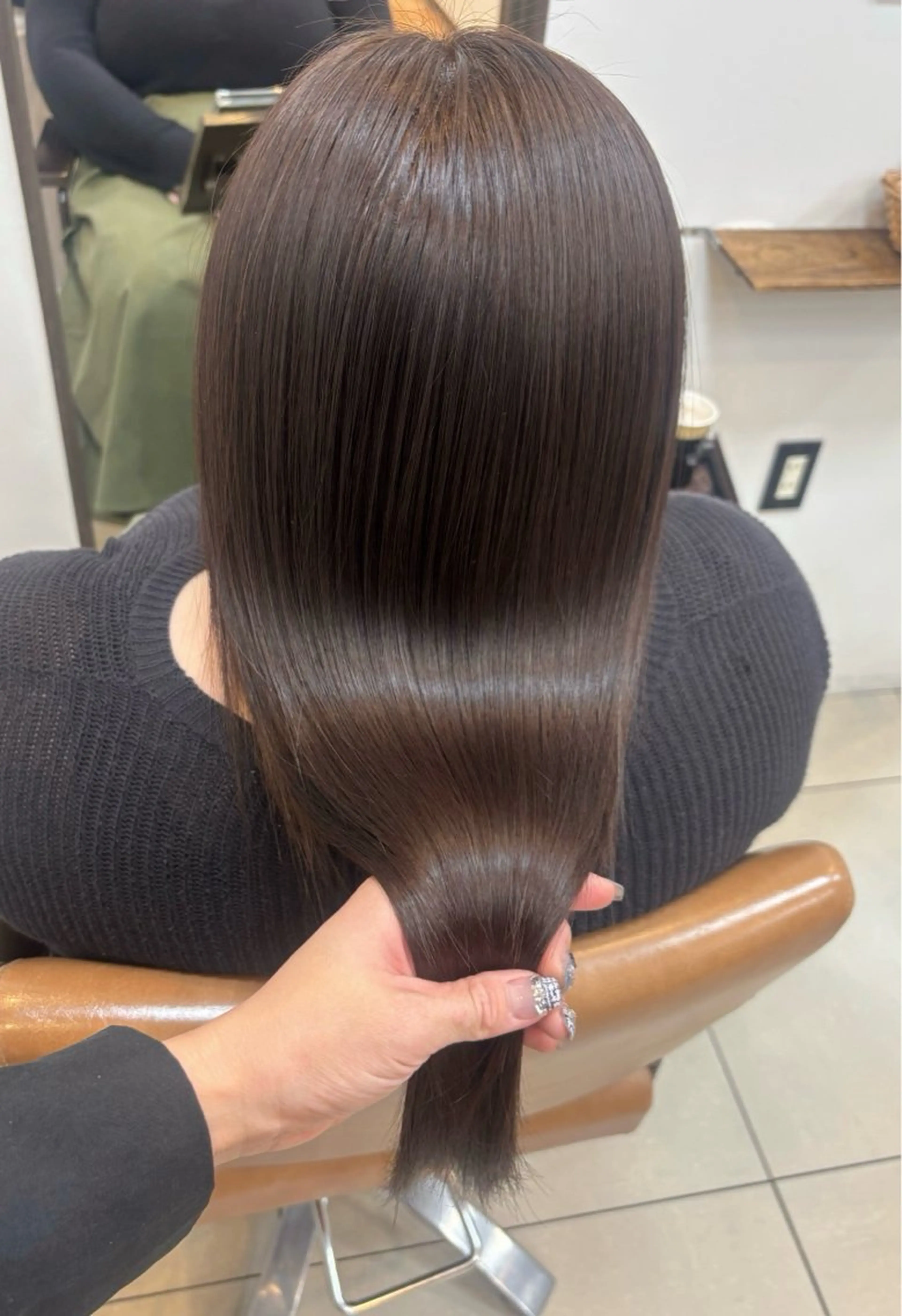 セミロング カラー アッシュ アッシュブラウン ブラウンカラー 髪質改善 カット ヘアカラー トリートメント 頭皮×髪質改善 透明感カラー💎中村のヘアスタイル