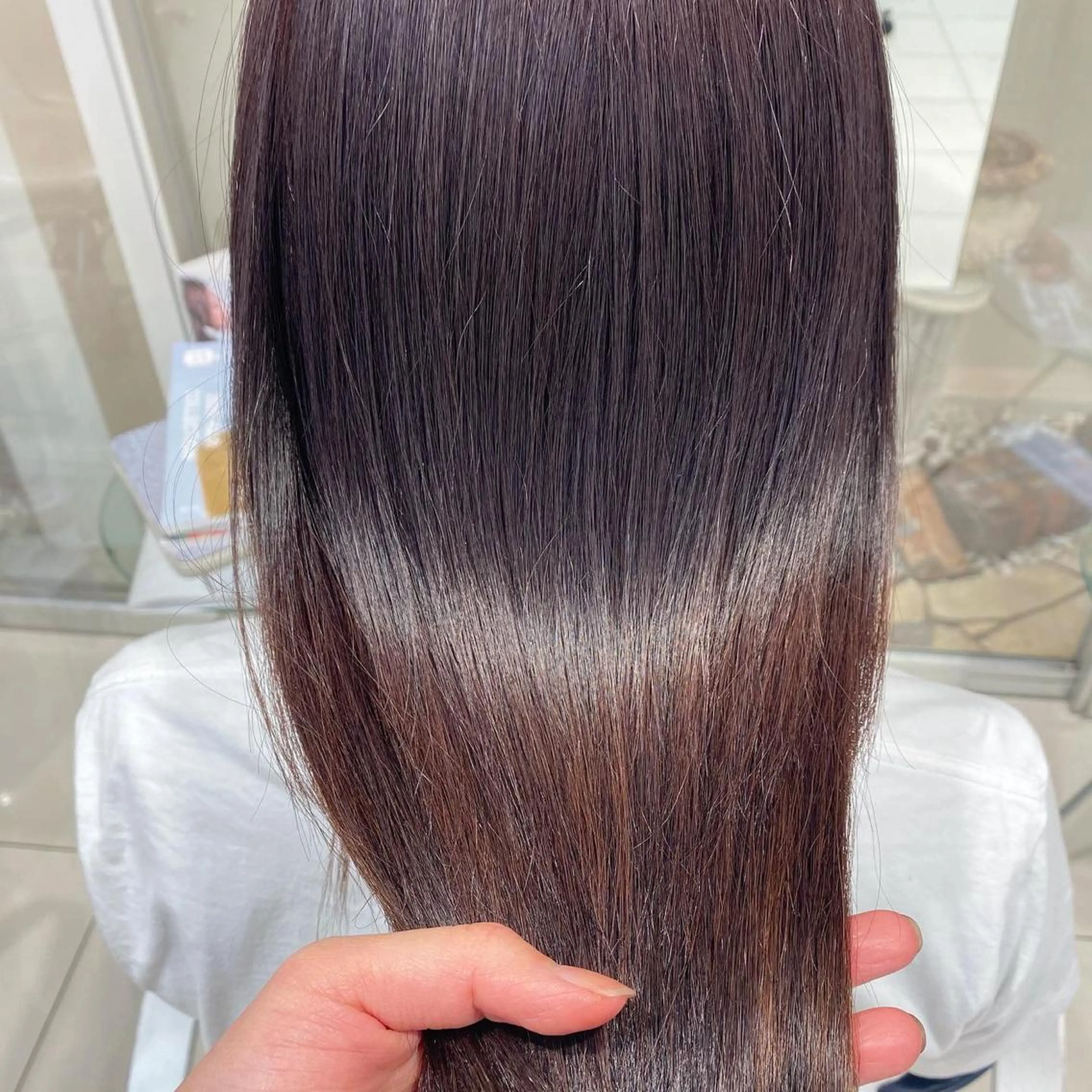 ロング 縮毛矯正 トリートメント maki💖 レイヤー/髪質改善のヘアスタイル