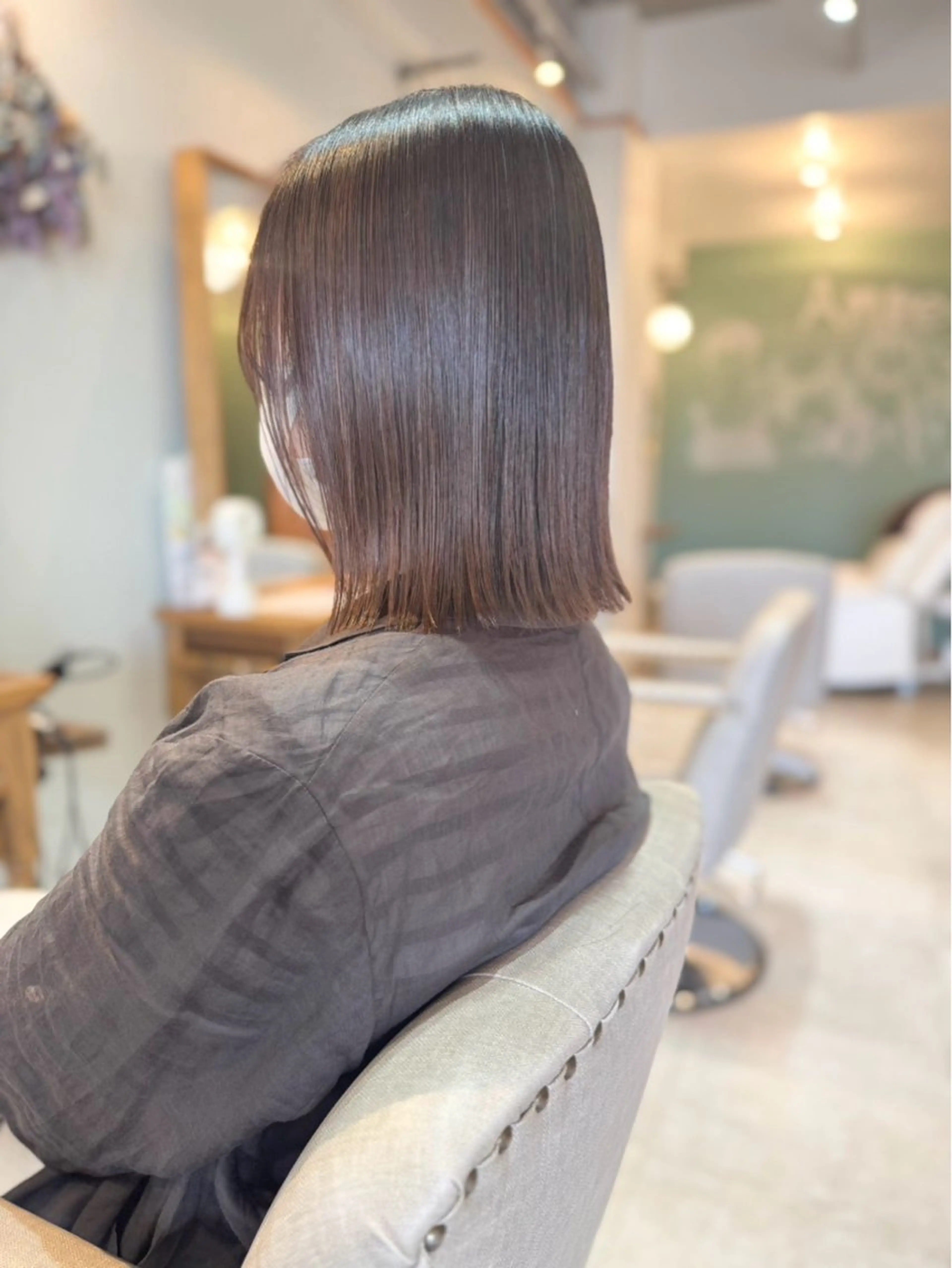 ミディアム ゆとり 茨木/大阪/パーマのヘアスタイル