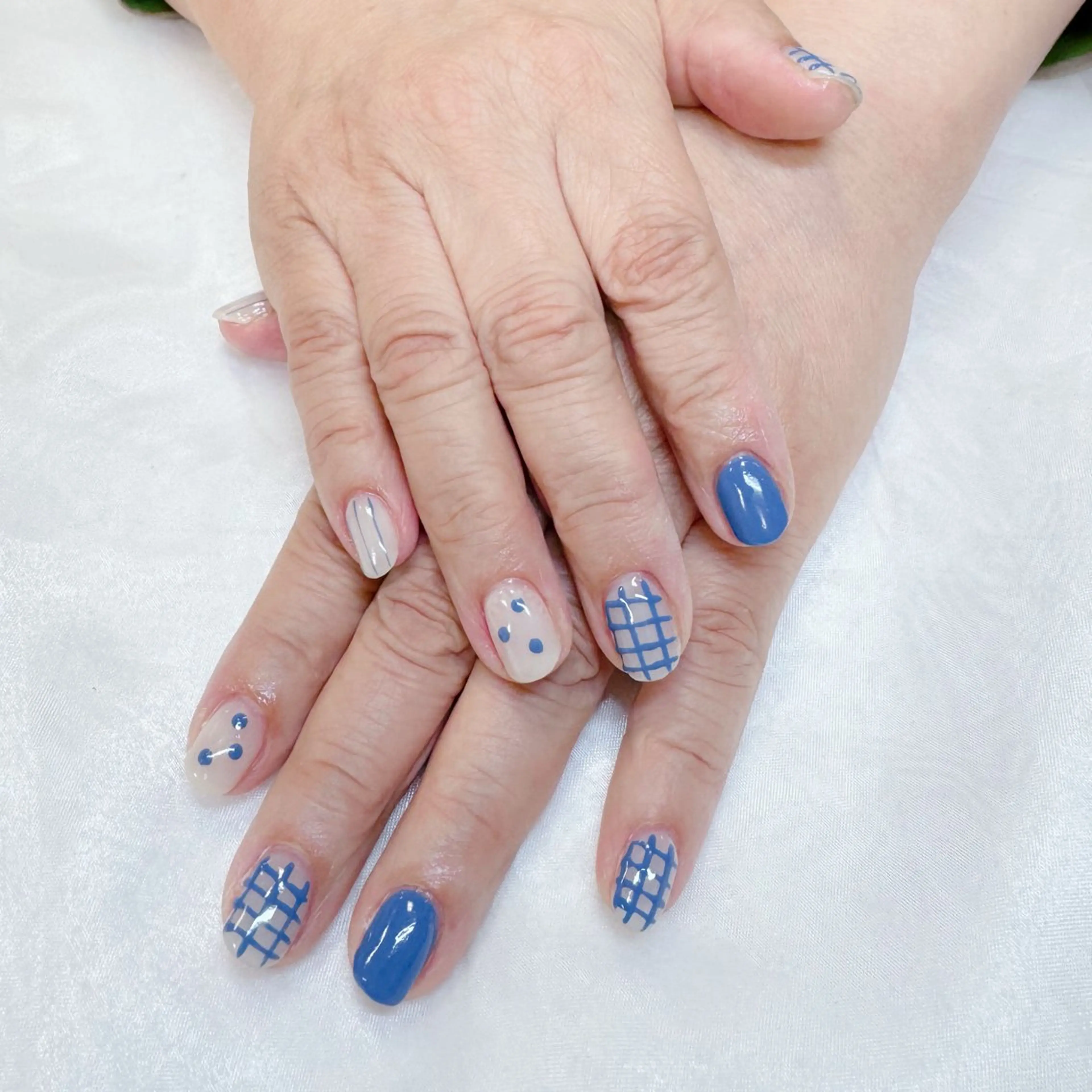 ネイル ブルー maruyasu. yのネイルデザイン
