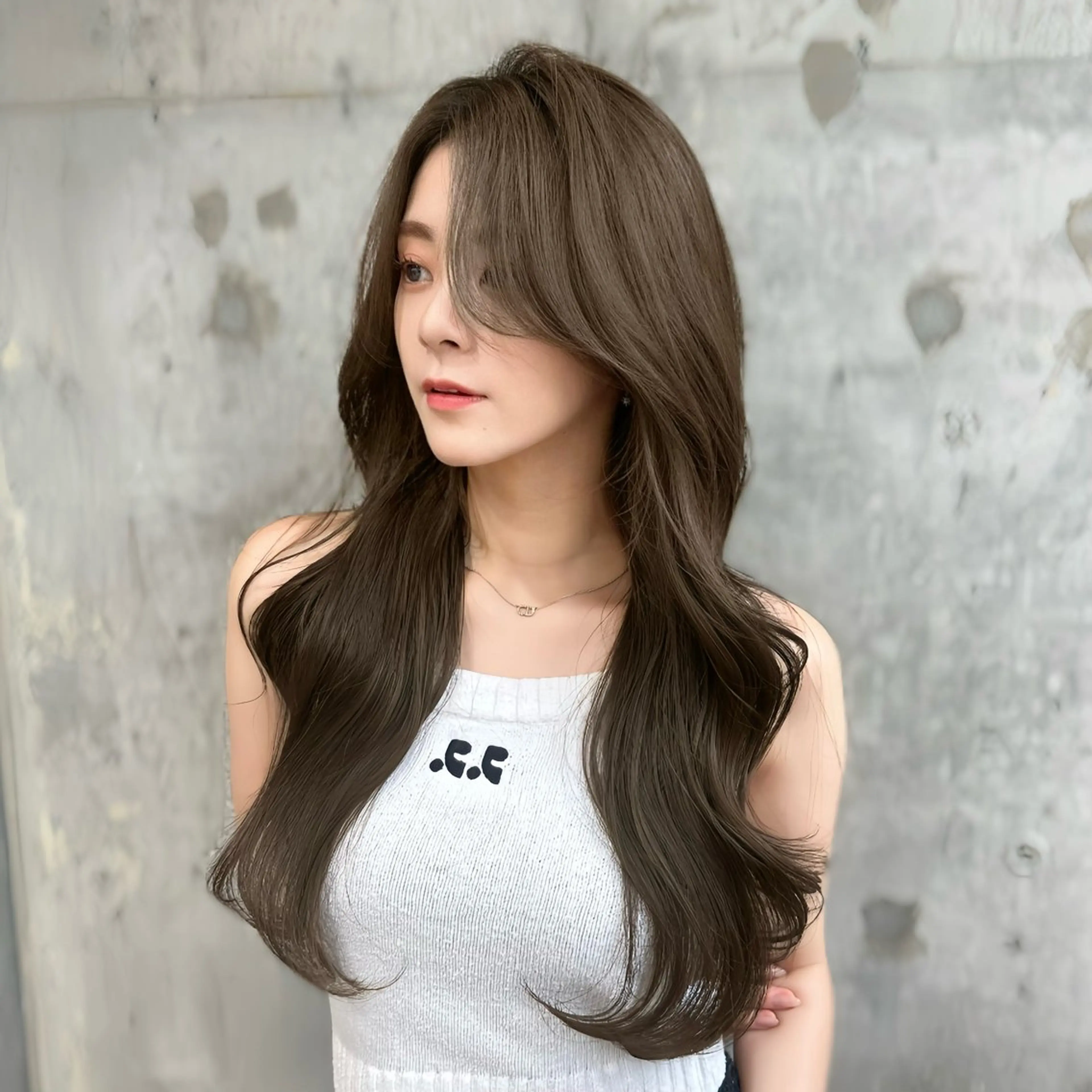 時短で可愛く☆前髪＋🫧顔周りカット🫧＋🩵透明感カラー🩵＋🐾選べる髪質改善TR🐾+🌈超音波アイロンケア🌈の写真