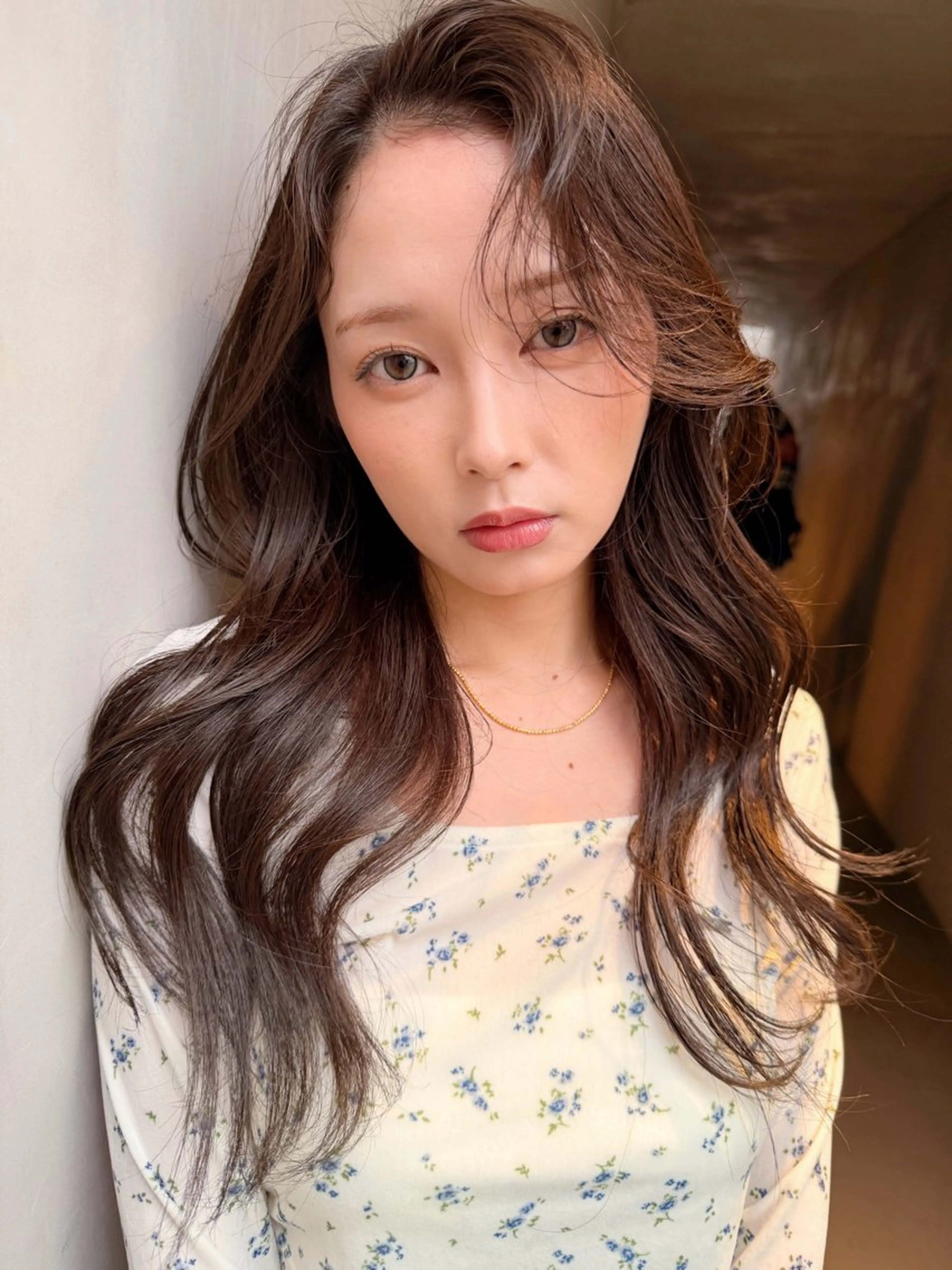 セミロング カラー レイヤーカット カット ヘアカラー トリートメント AiM 大名　似合わせカットのヘアスタイル