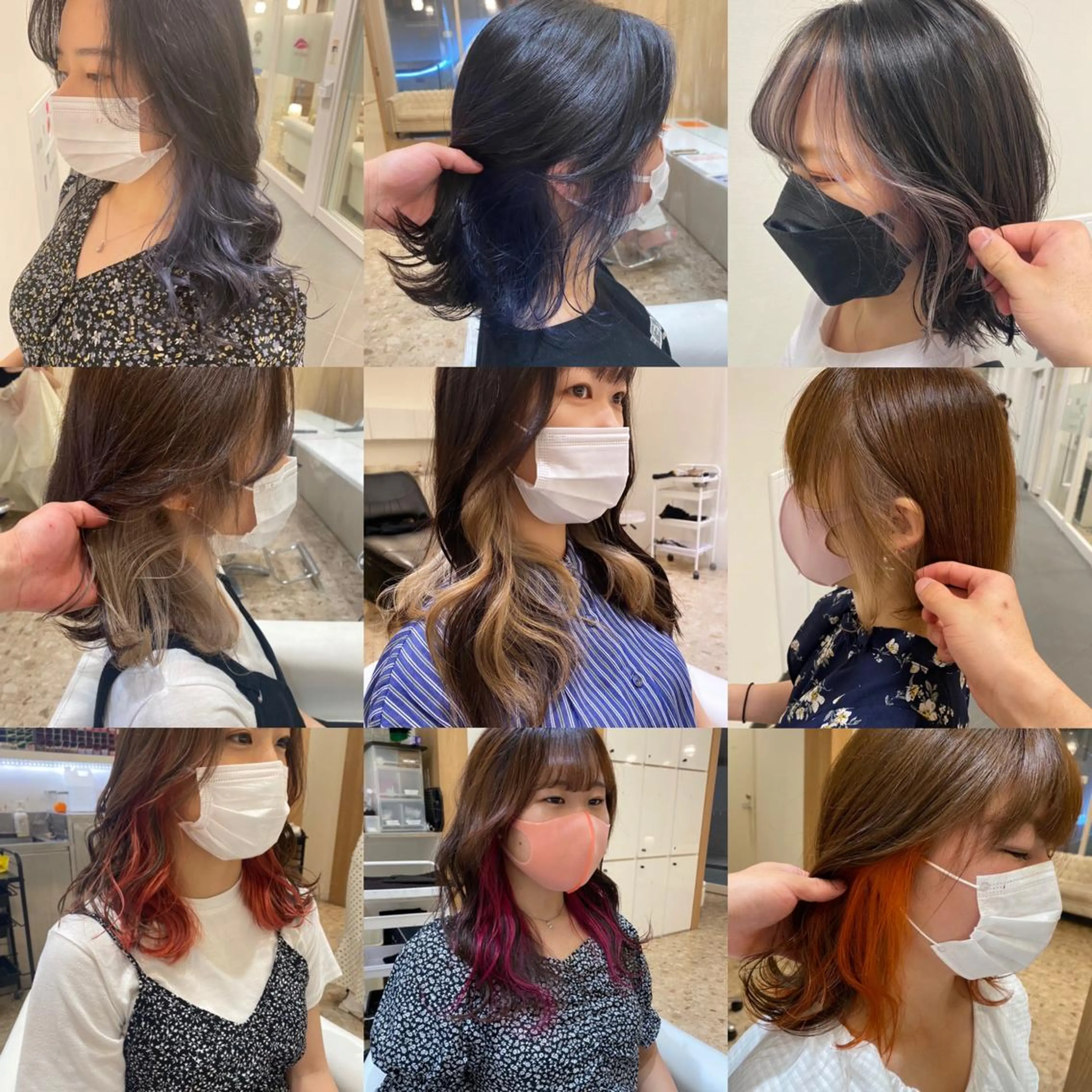 セミロング カラー パーマ ヘアアレンジ 🌿レイヤー/ブリー チ/🌿‬JINのヘアスタイル