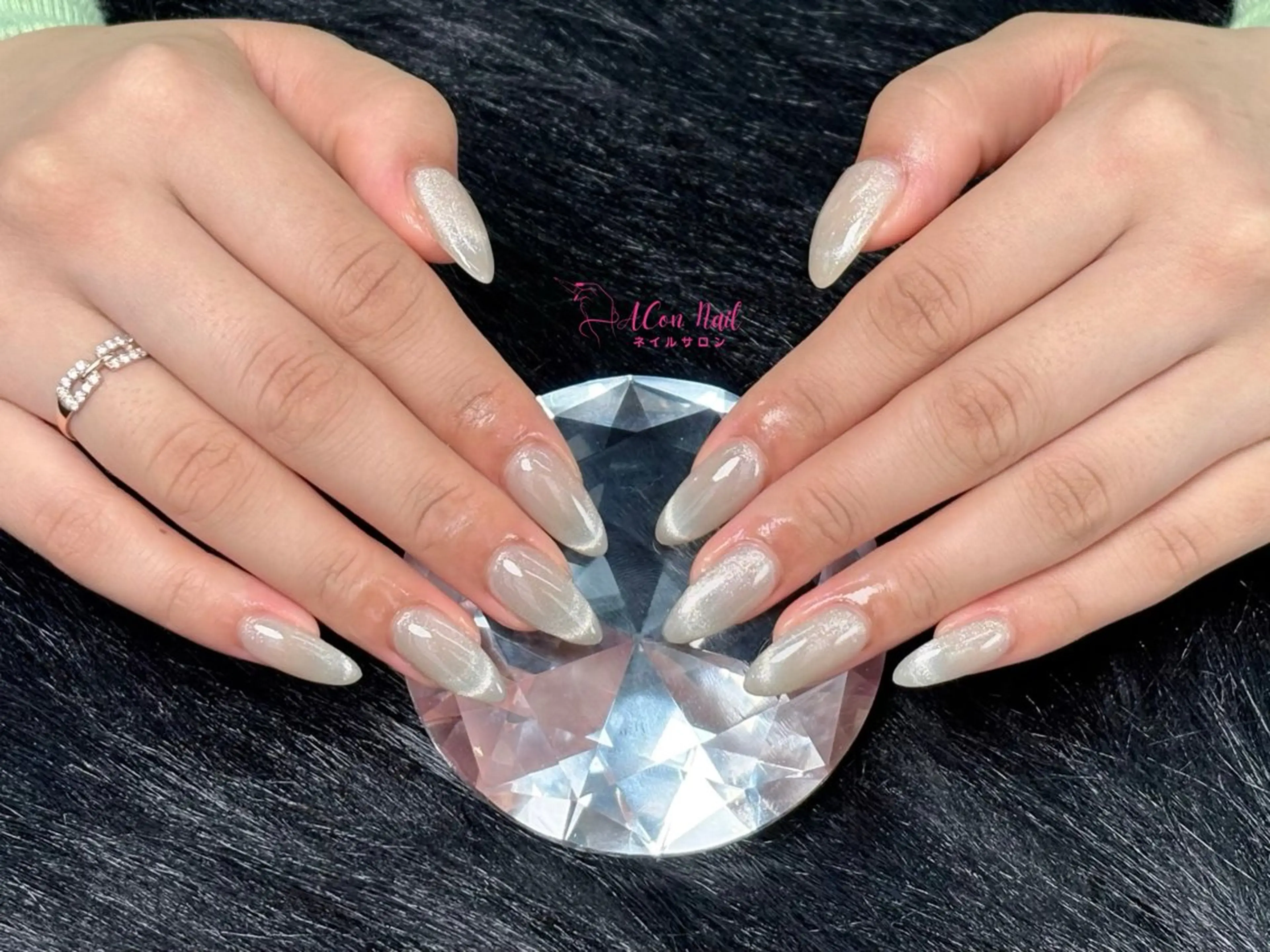 ネイル 桜ネイル 長さ出し フラワーネイル フレンチネイル ジェルネイル ハンドネイル ACon NailSalonのネイルデザイン