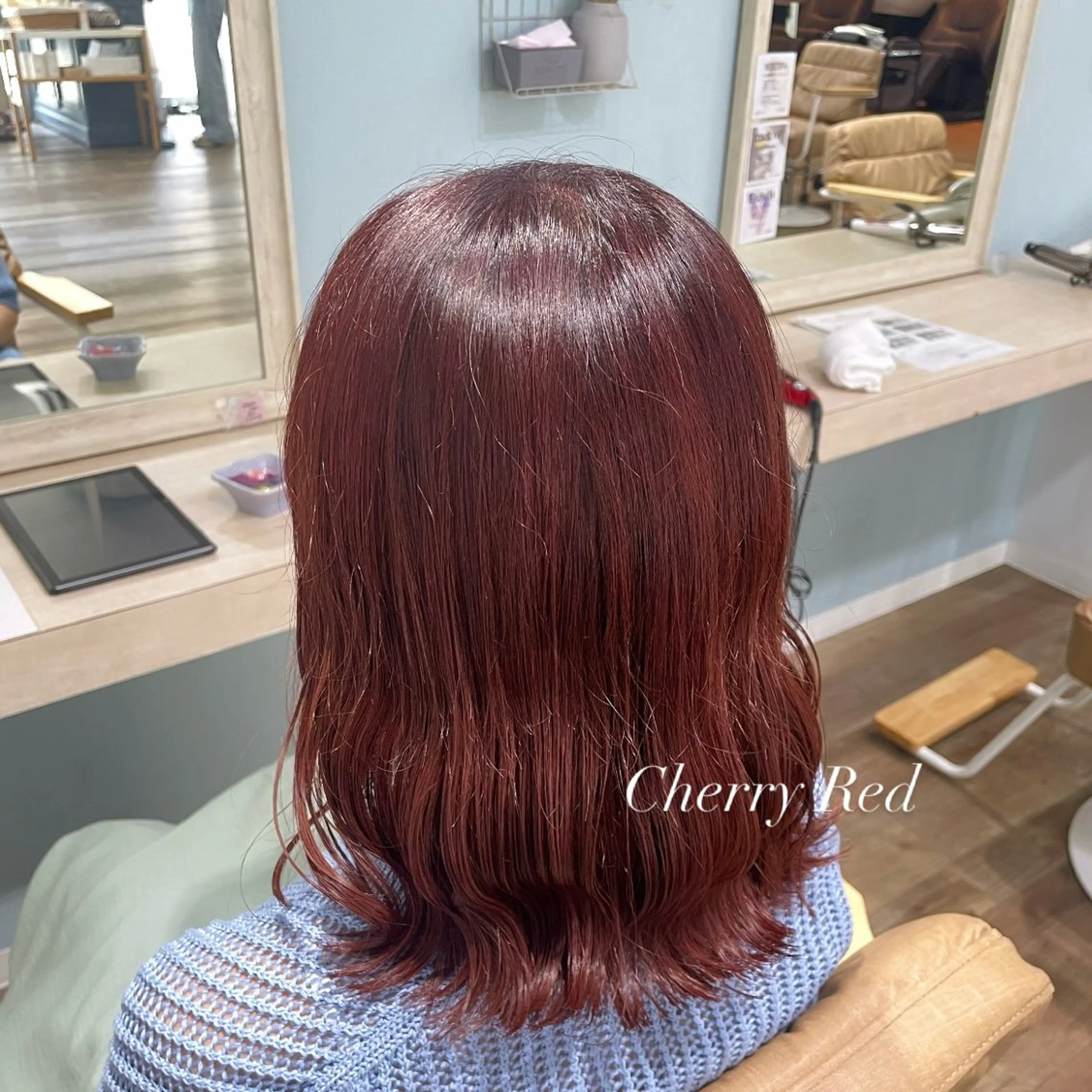 セミロング ピンク・ラベンダー/ レイヤー/NANAのヘアスタイル