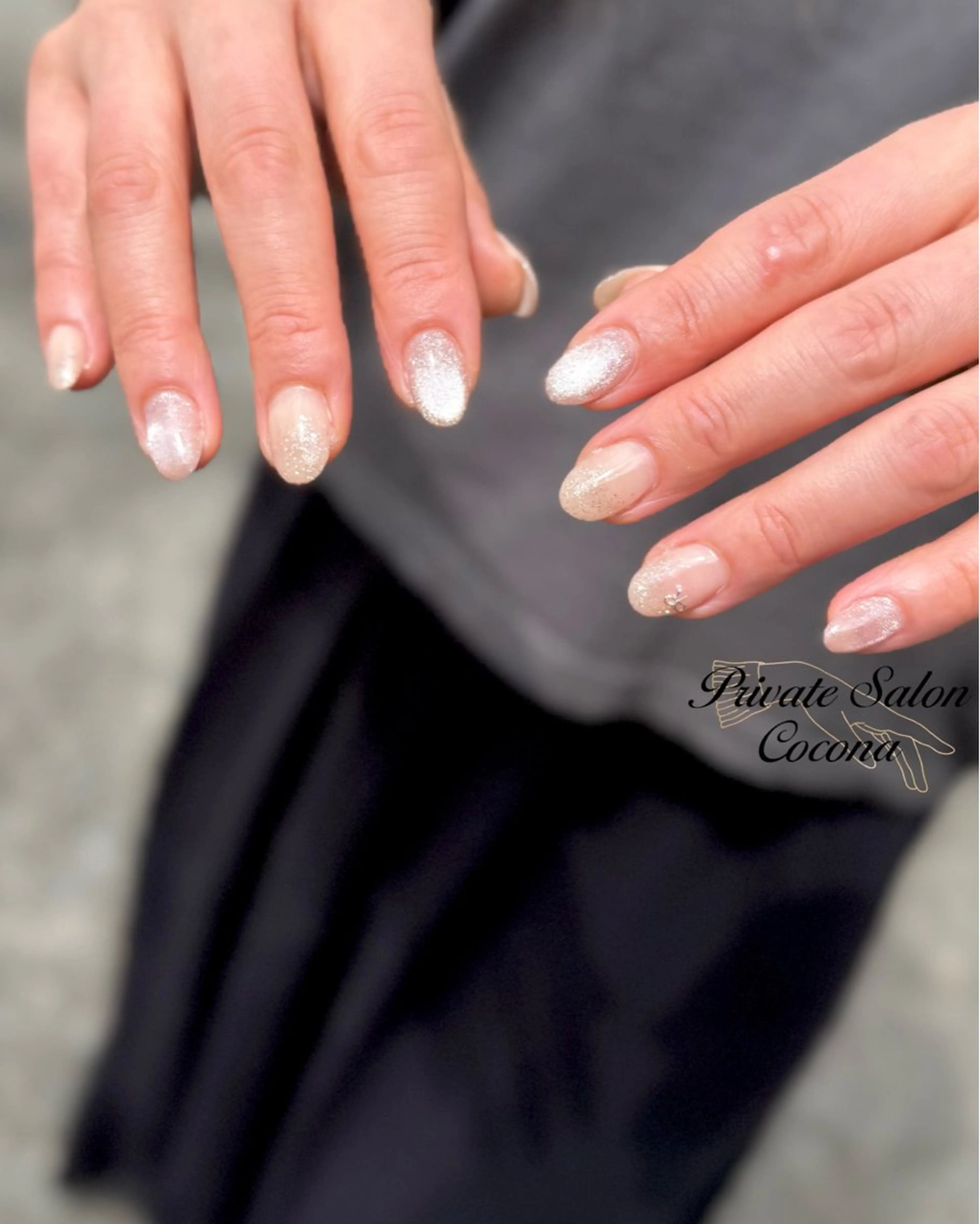 ネイル シンプルネイル ハンドネイル プライベートサロン nailcoconaのネイルデザイン