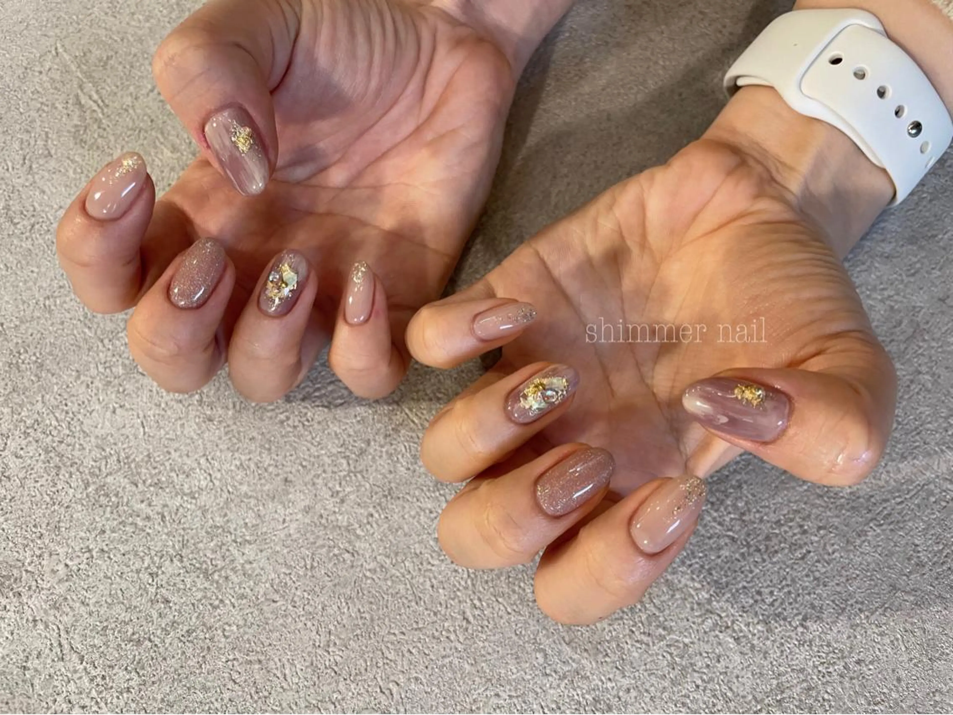 ネイル ニュアンスネイル ハンドネイル Shimmer Nail⋆*✩のネイルデザイン