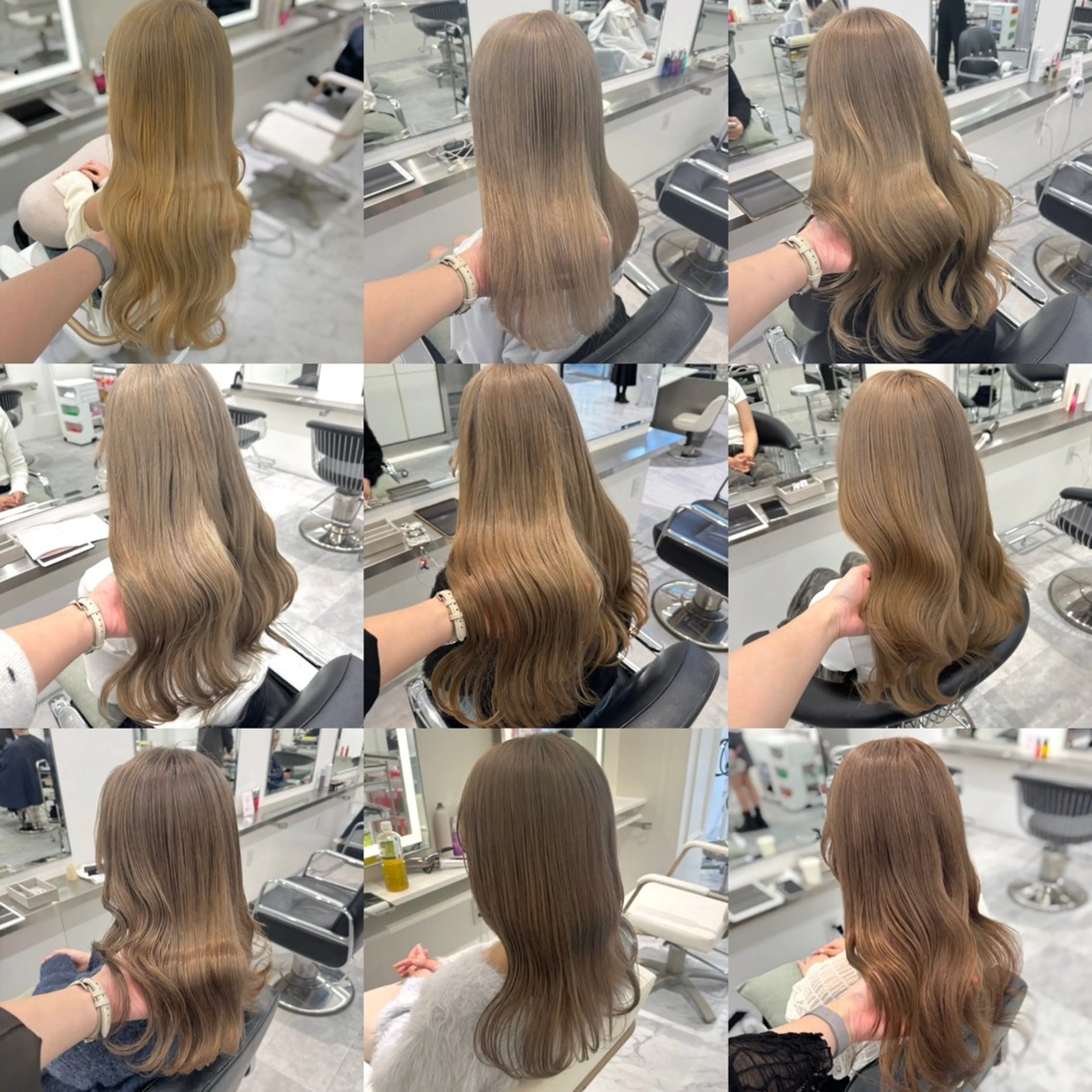 ロング カラー ベージュカラー ブリーチ ヘアカラー ParveMix🍀 藤原愛未のヘアスタイル