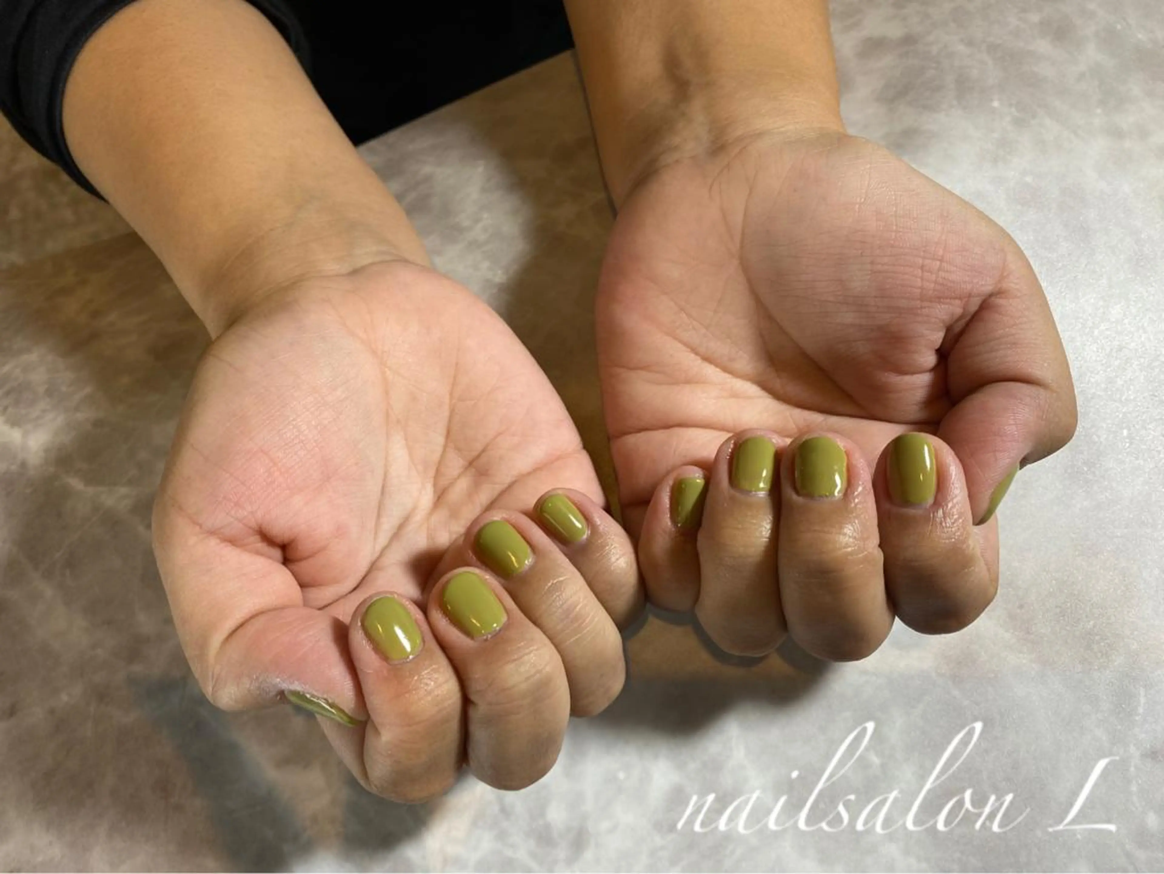 ネイル ジェルネイル ワンカラーネイル パラジェル NAILSALON Ｌのネイルデザイン