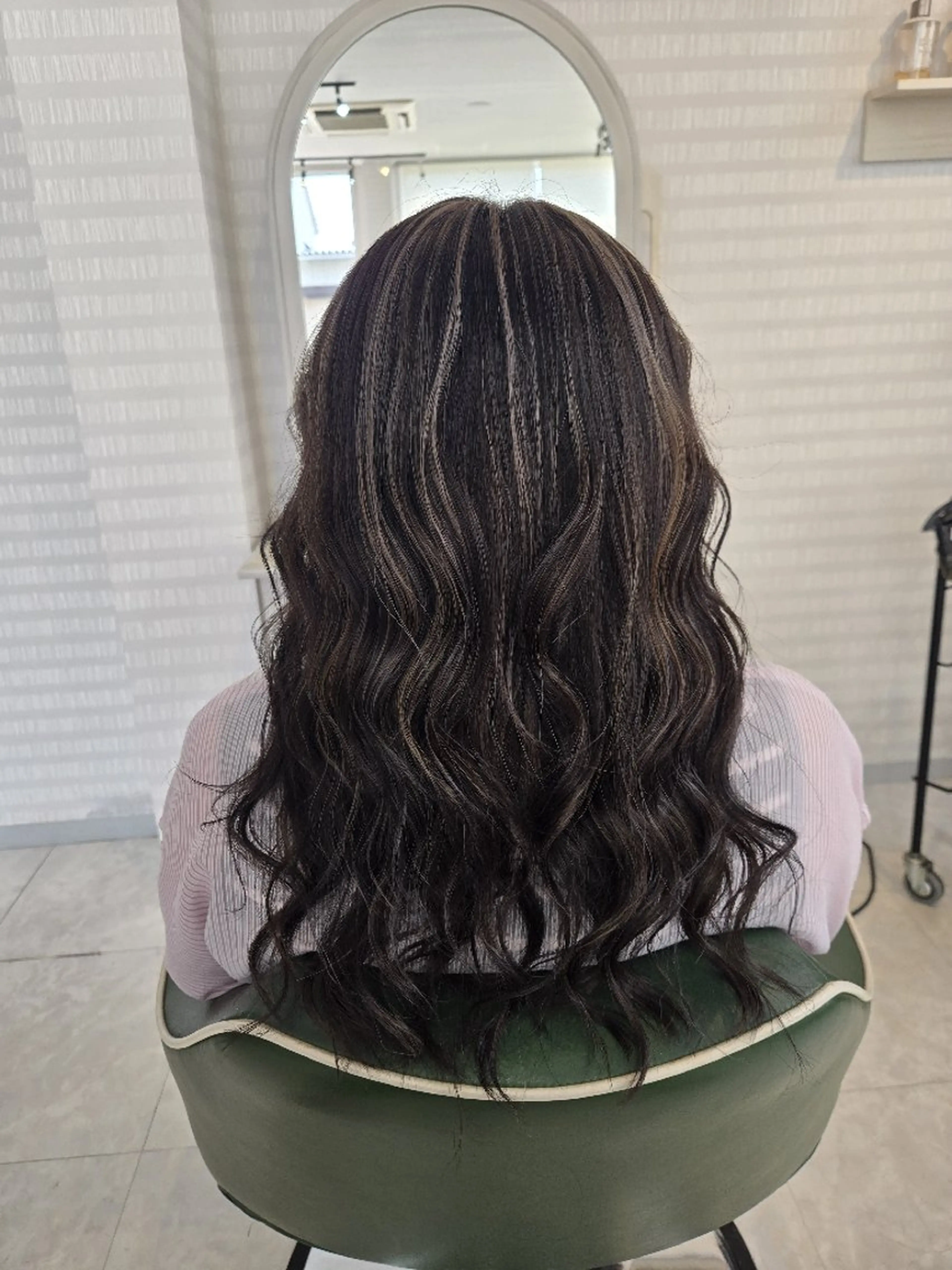 ロング カット ヘアカラー トリートメント 【ハイライトに自信】 福田 将太のヘアスタイル