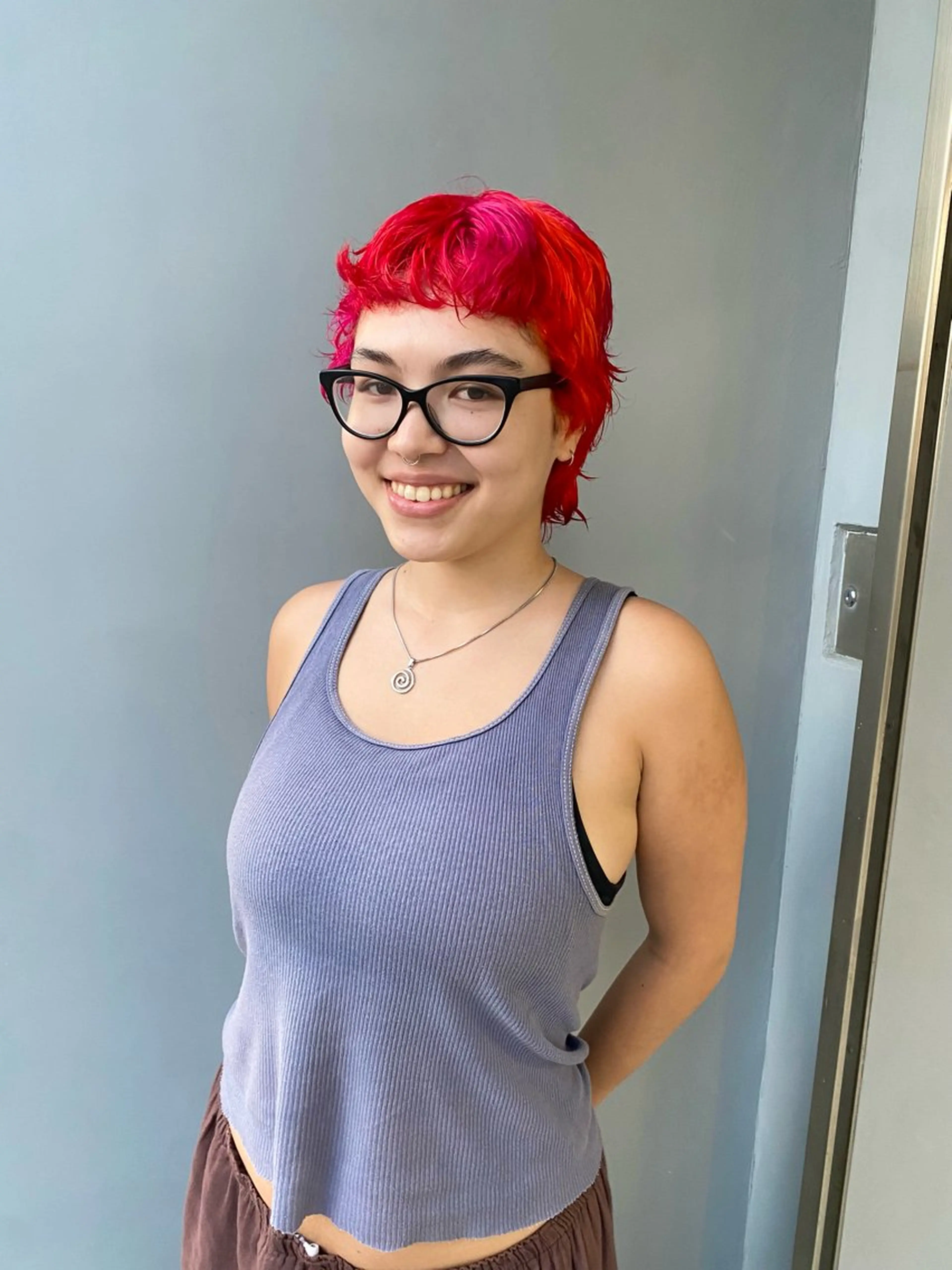 ショート カラー ヘアカラー 前橋 姫奈のヘアスタイル