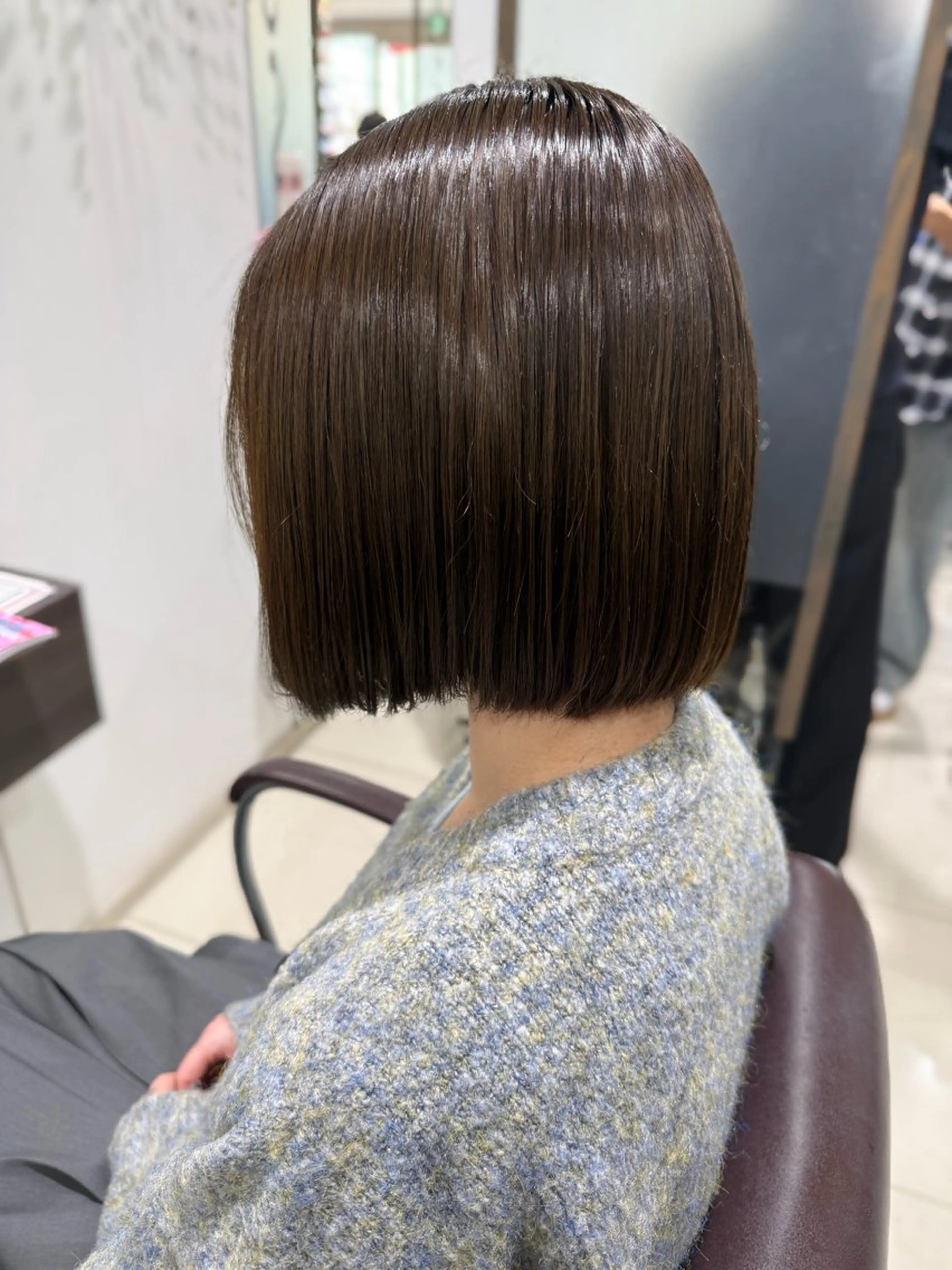 ショート カラー 透明感カラー グレージュ イルミナカラー オリーブグレージュ オリーブグレー ヘアカラー KEEN.渋沢/ ブリーチ/みなのヘアスタイル