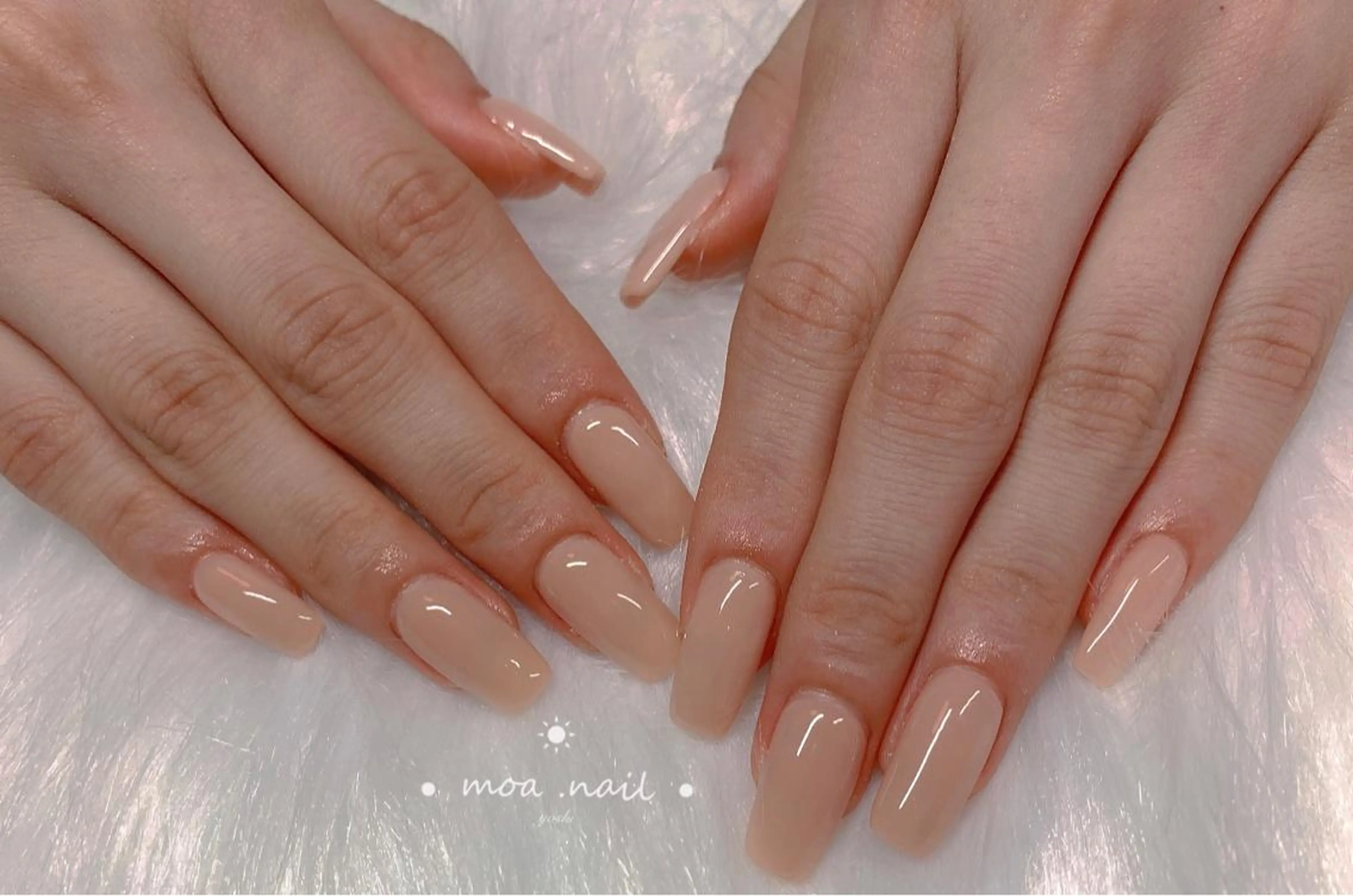 Jr.コース　オーロラパウダーネイル💅ジェルオフ+¥550の写真